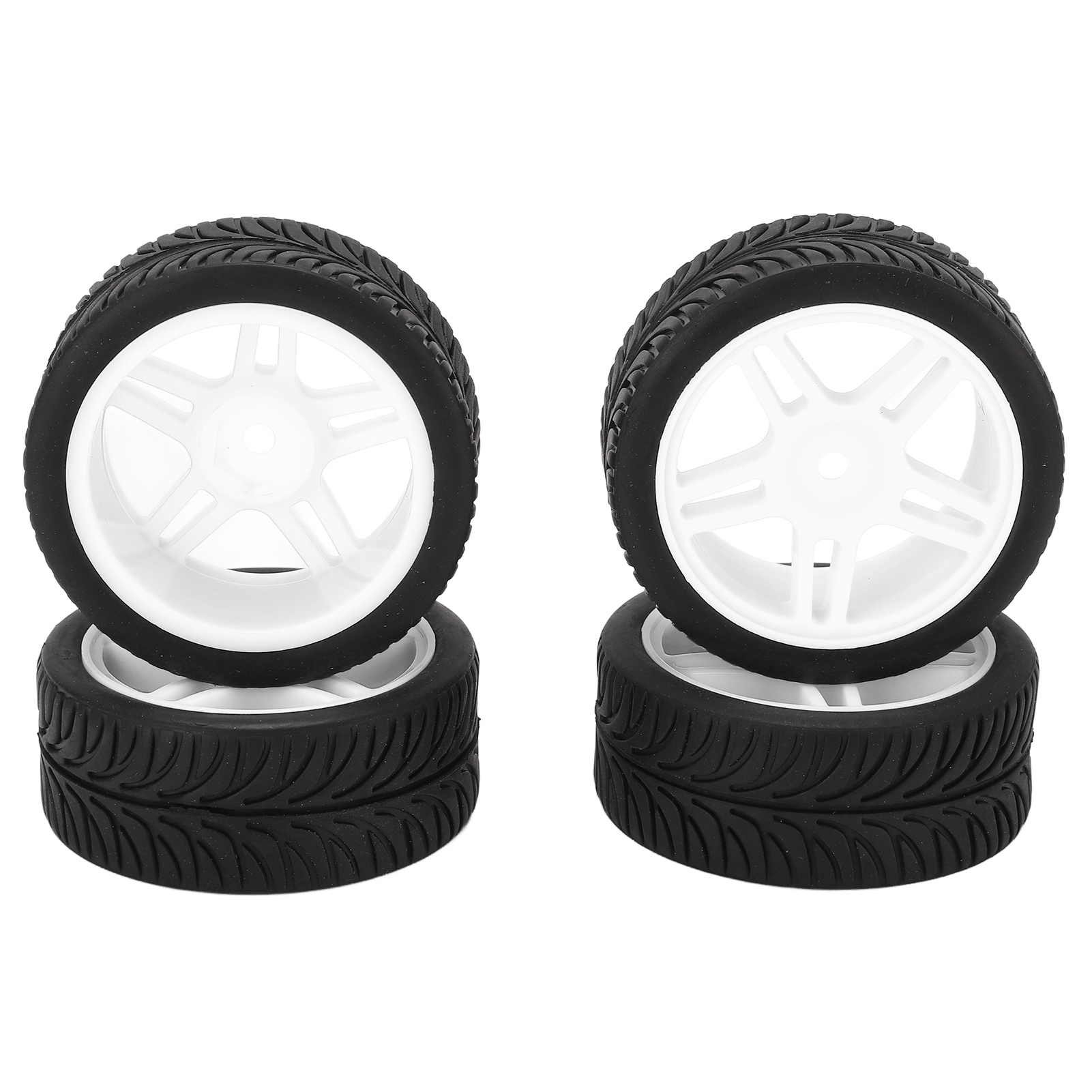 Satz Mit 4 65-mm-sternreifen Für Rc-offroad-modelle Im Maßstab 1:14, Wltoys 144001, Weiß