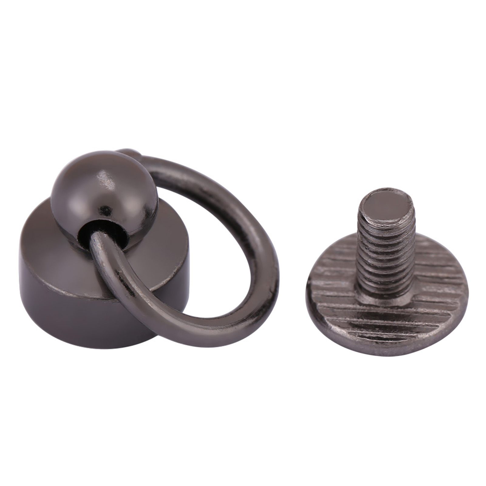 20 Diy-ledernieten, 8-mm-schrauben Für Handtaschen, Handyhüllen, Ketten – Schwarzes Befestigungsset