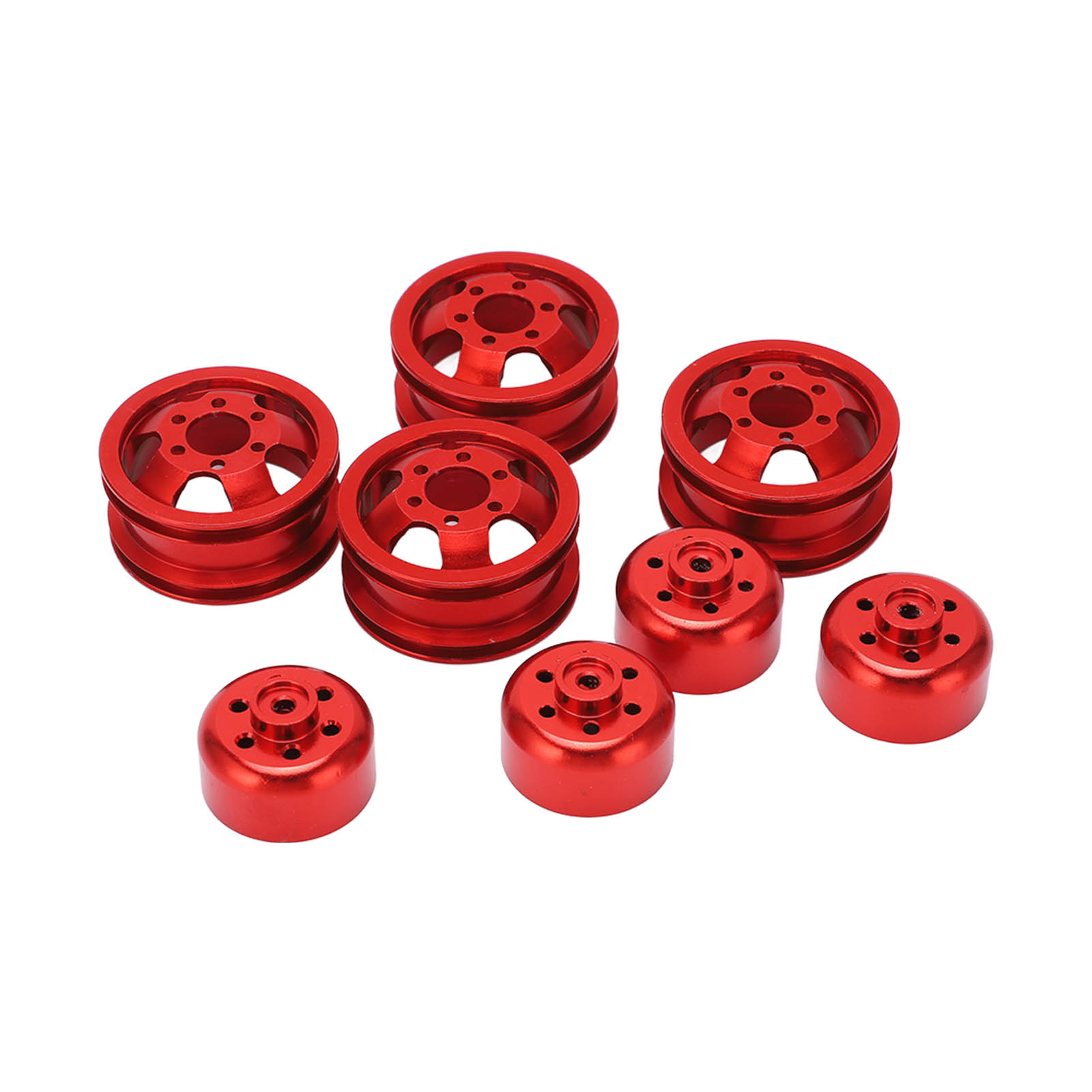 Felge Aus Aluminiumlegierung Für Rc-modellfahrzeuge Im Maßstab 1:16 Von Wpl (fj40, C14, C24, B14, B24, B16, B36), Rot