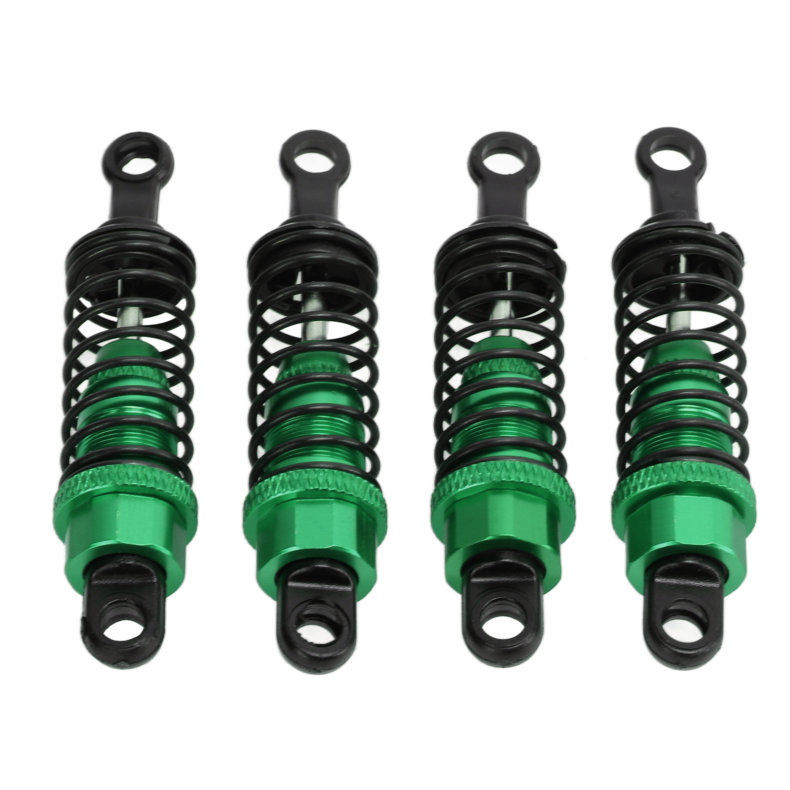 4-teiliger 64-mm-metallstoßdämpfer Mit Halterung Für Rc Wpl-ersatzteile, Grün