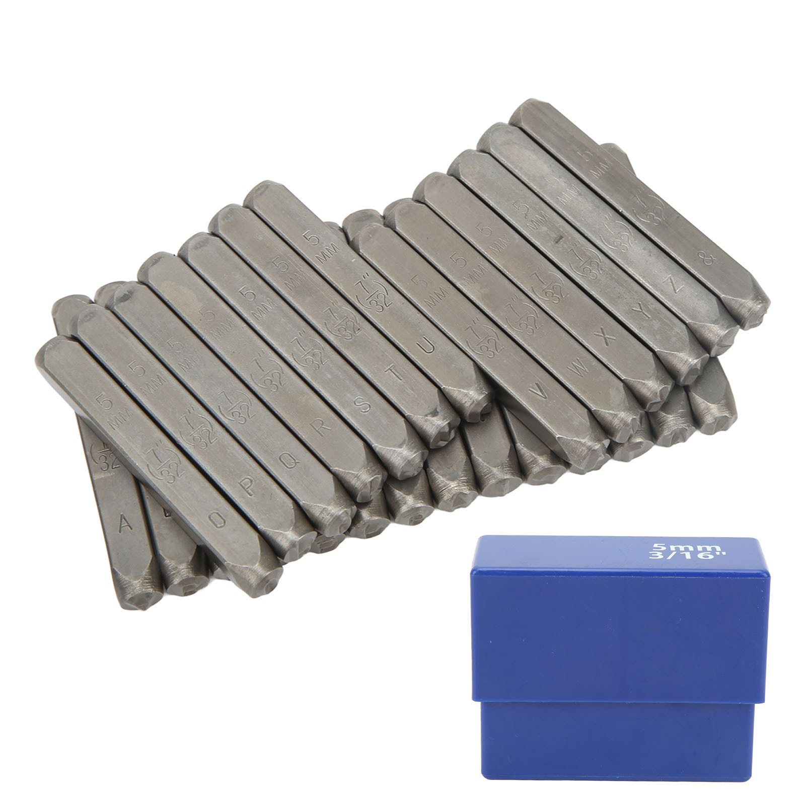 Set Mit 26 Buchstabenstanzern, 5 Mm, Hochfester Kohlenstoffstahl Für Metall, Schmuck Und Bastelarbeiten