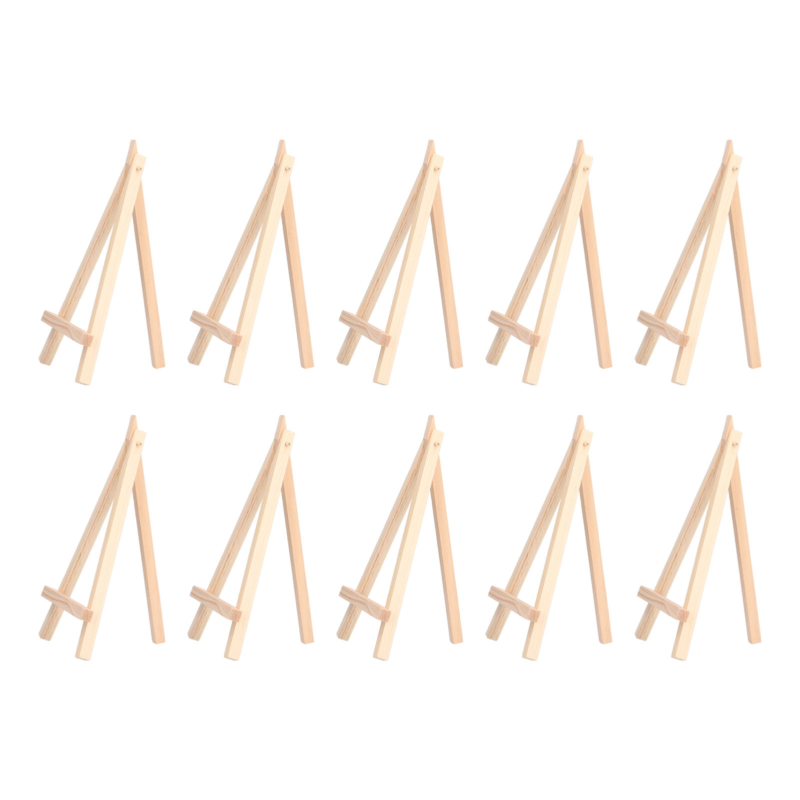 10 Leinwandhalterungen 15,5 Cm Kiefer Multifunktionale, Faltbare Mini-staffelei Stabil Zum Malen, Fotografieren, Postkarten