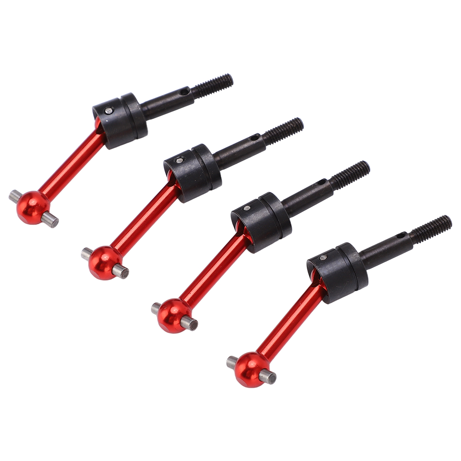 Satz Mit 4 Universellen 70-mm-cvd-antriebswellen Aus Metall Für Tamiya Tt02 1/10 Rc-car – Rote Upgrade-teile