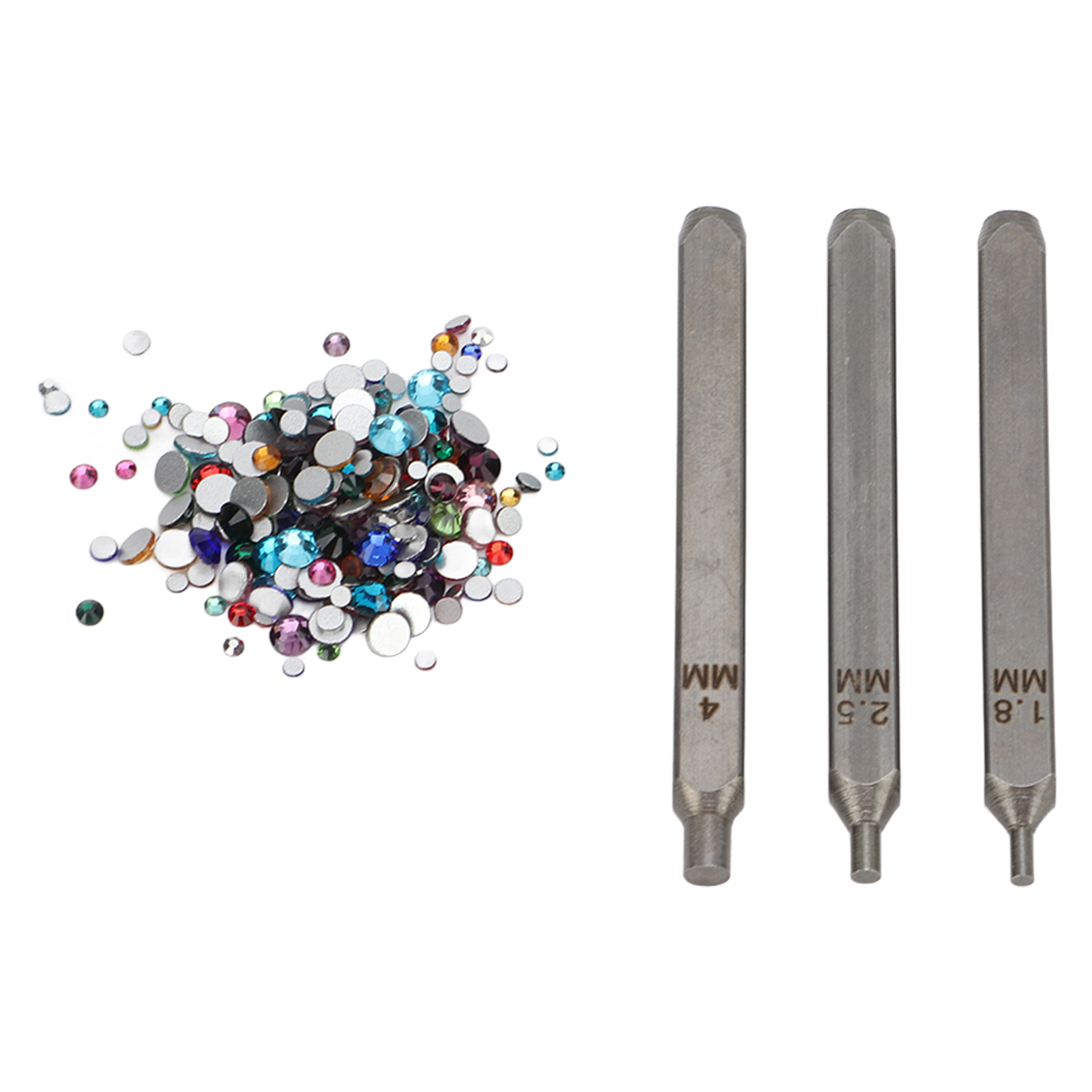 Metallstempel 1,8 Mm, 2,5 Mm, 4 Mm, Rostbeständige Beschichtung, Diy-schmuckherstellung, Stempelwerkzeug Für Bunte Strasssteine