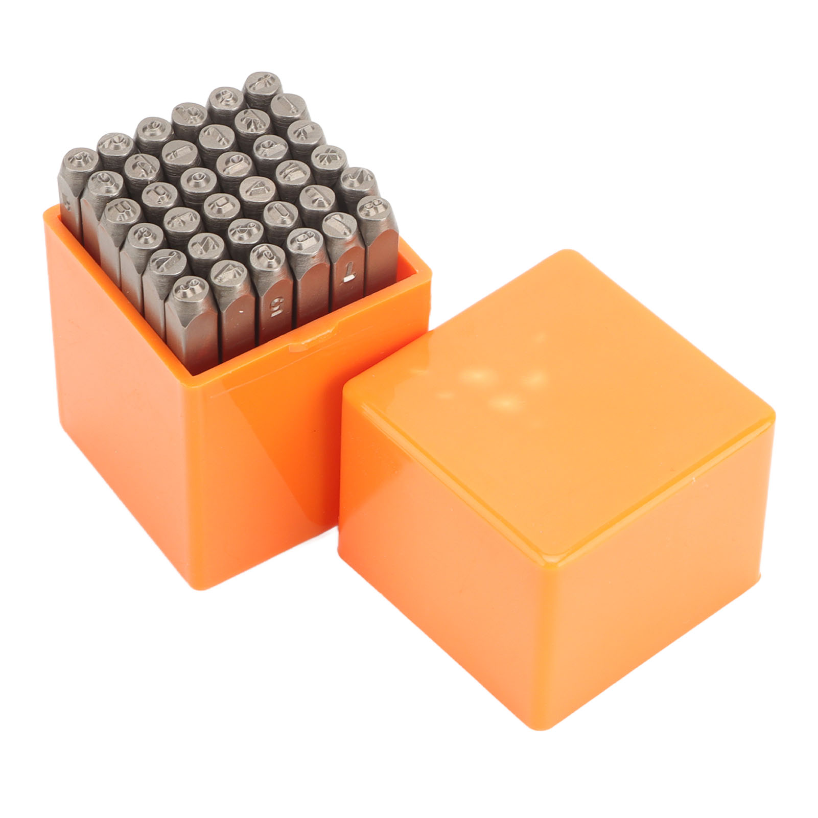 Set Mit 36 Metallstempeln (3 Cm Durchmesser), Buchstaben Und Zahlen Aus Hochfestem Kohlenstoffstahl, Für Leder- Und Holzbearbeitung Sowie Heimwerkerprojekte.