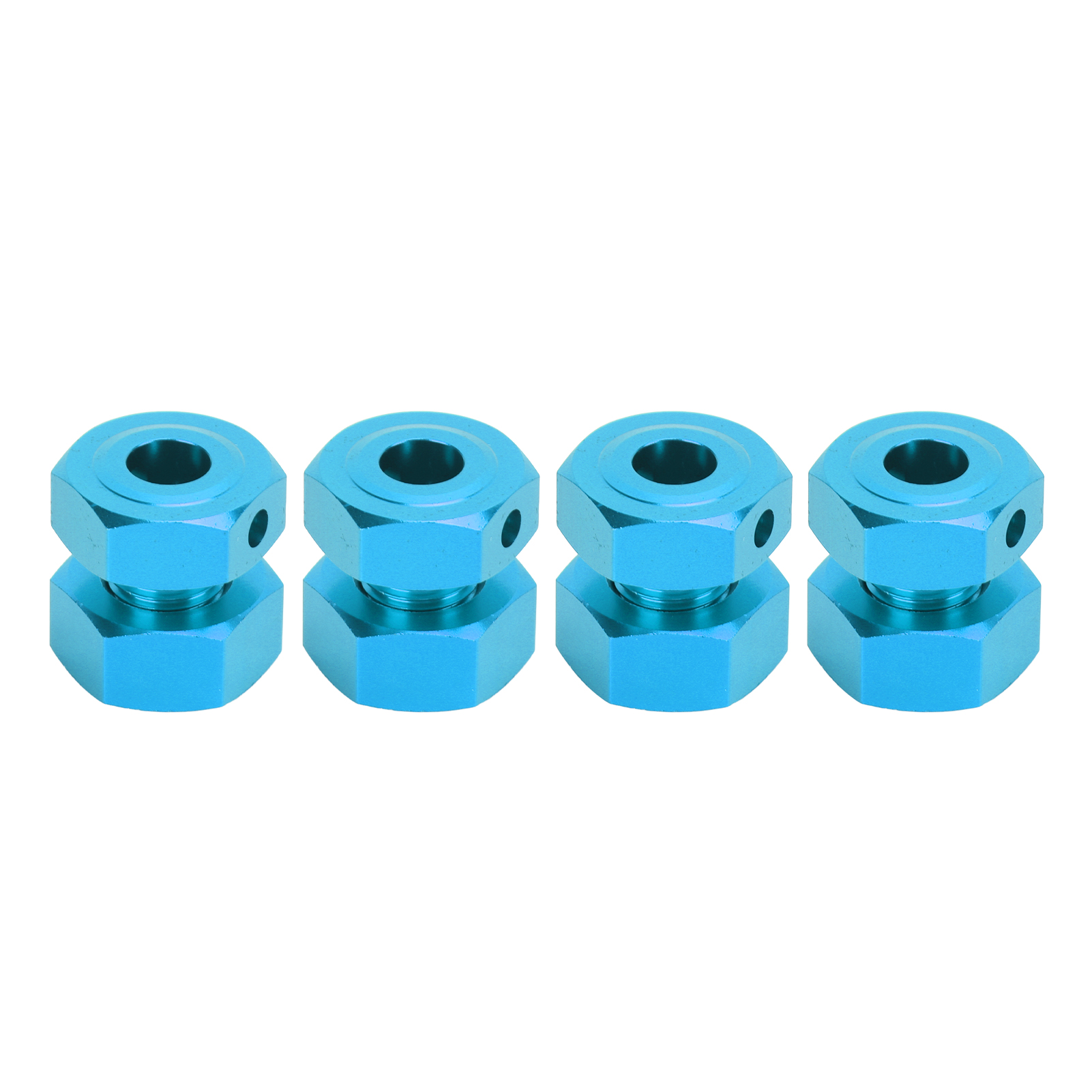 Stück 17-mm-sechskantadapter Aus Aluminiumlegierung Für Jlb 1/10-serie-truck-räder, Blau