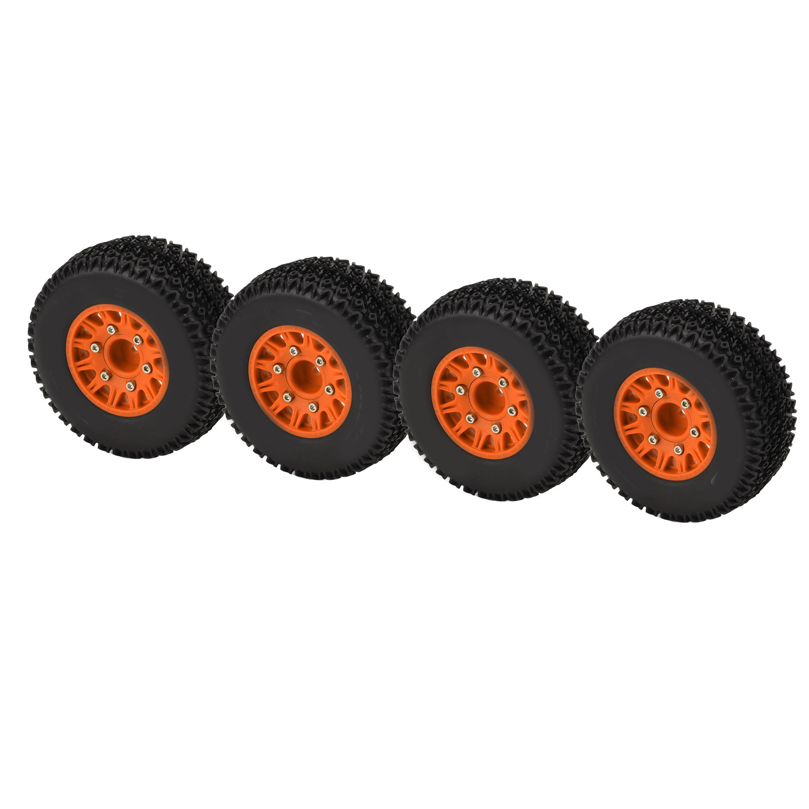 Orangefarbene Reifen Für 1/10 Rc Short Course Trucks – Kompatibel Mit Arrma, Senton, Traxxas Slash – 12 Mm, 14 Mm Und 17 Mm Sechskant