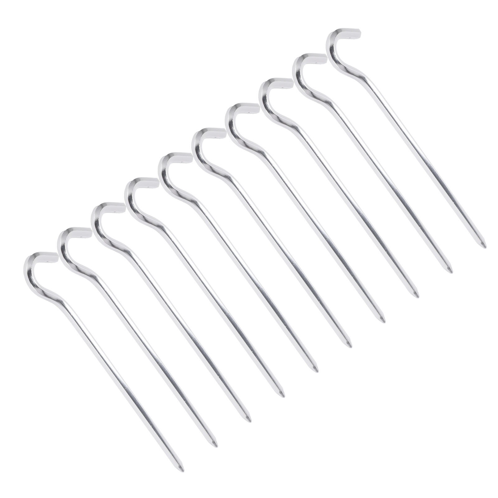 10 Robuste Zeltnägel Aus Aluminiumlegierung Mit Haken Für Camping/wandern Und Pavillons