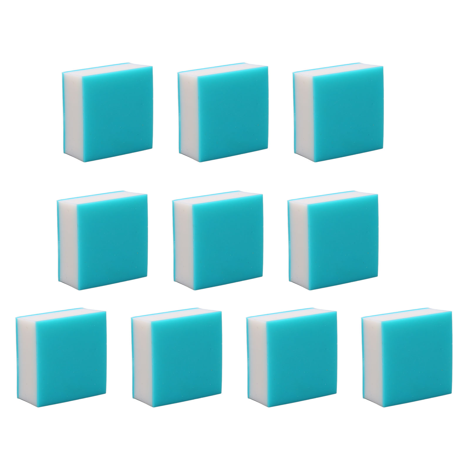 Set Mit 10 Weichen Gummigravierblöcken Für Diy-stempel, Blau Und Weiß, 3-lagig