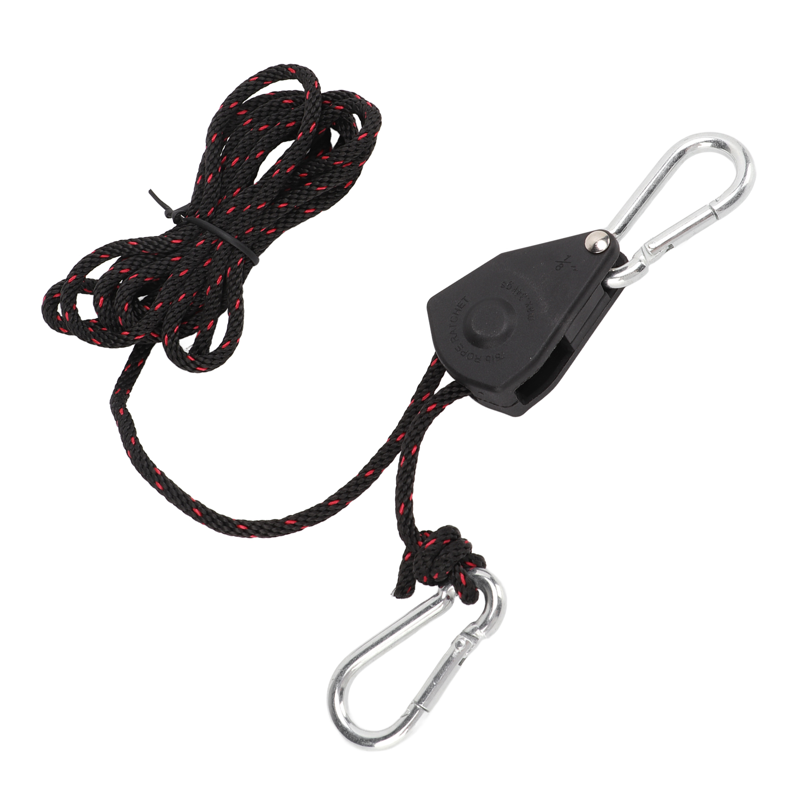 2x Hochleistungs-seilkarabiner, Hohe Tragfähigkeit, Leicht Und Tragbar, Verstellbare Schlaufe Für Outdoor-zelte