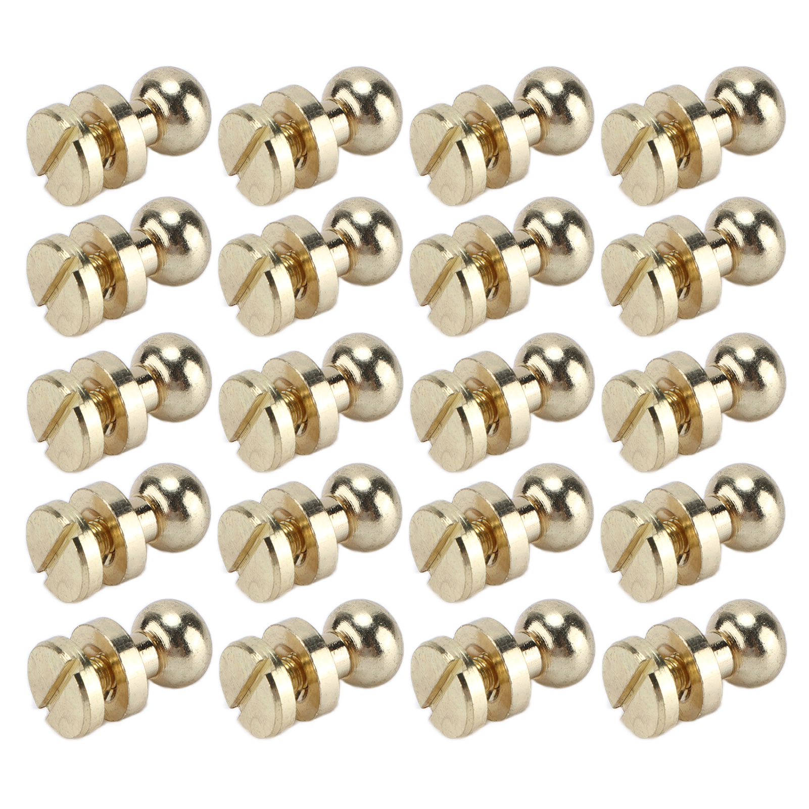 20 Verschleißfeste Messingnieten, Goldfarbene Imitation, Beschläge Für Gepäckstücke, 8 X 7 Mm