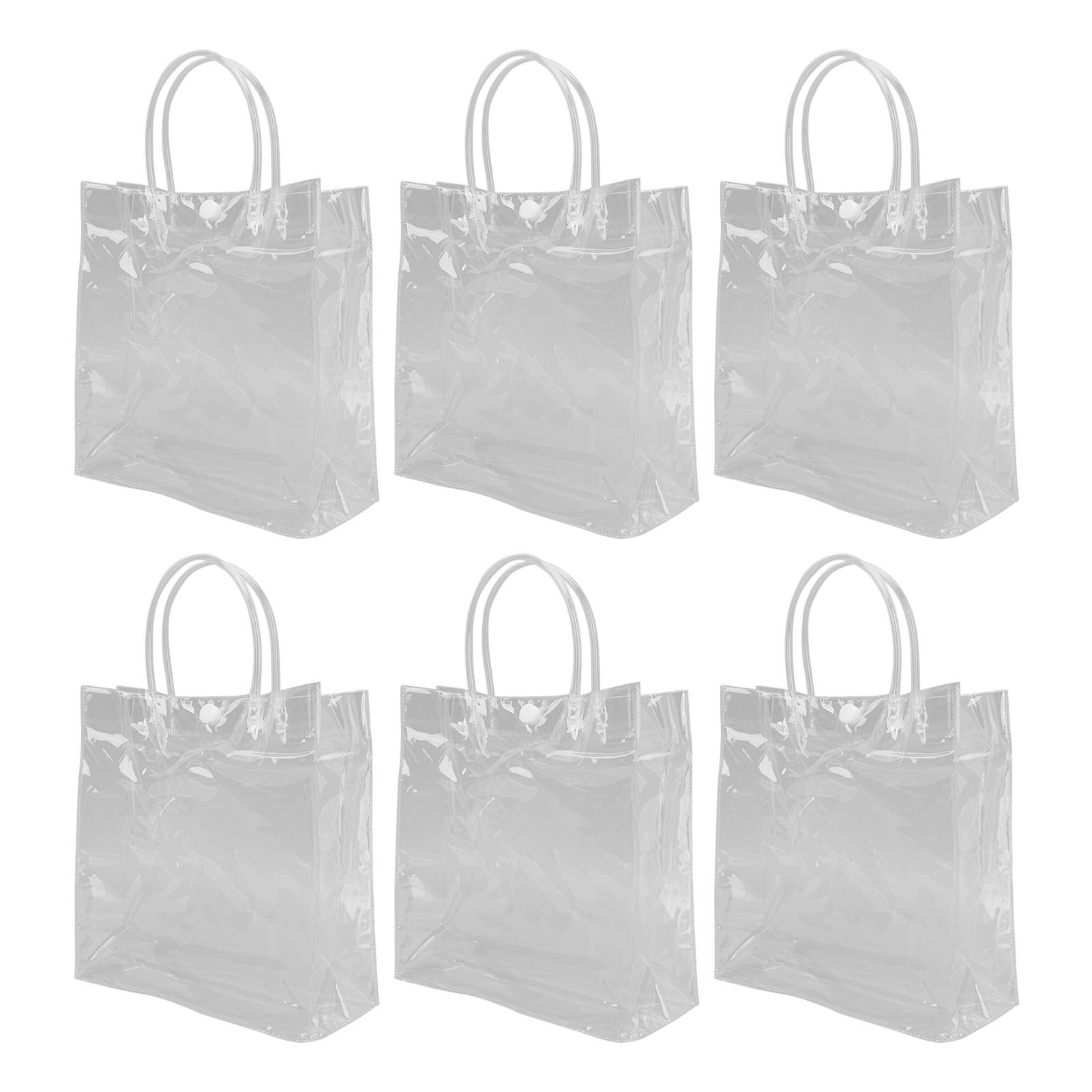 20 Große, Schlichte Und Multifunktionale Transparente Geschenktüten, 20 X 20 X 8 Cm, Aus Pvc, Für Blumen Und Süßigkeiten