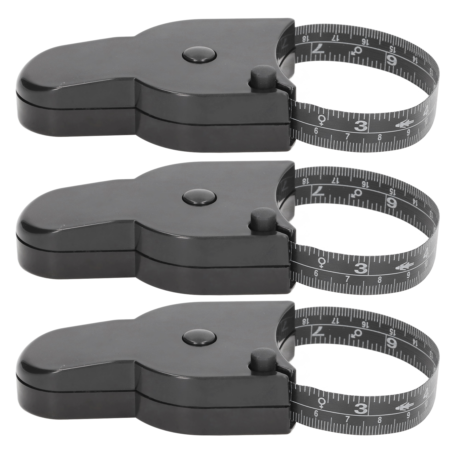 3-meter-maßband, Schwarz, Tragbar, Präzise, Zum Nähen, Cm/zoll-größenset