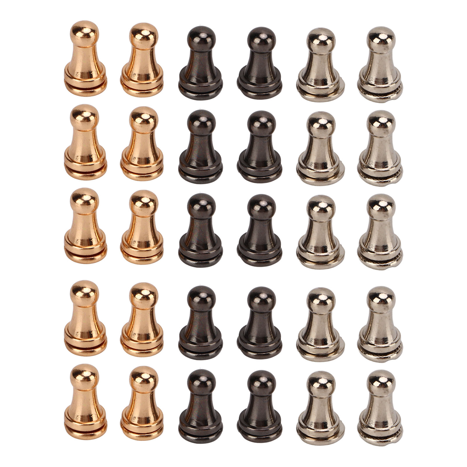 Set Mit 30 Massiven Messing-rundkopfnieten, Hohe Härte, Ausgezeichnete Zähigkeit, Knopfnieten Für Ledertaschen Und Gürtel