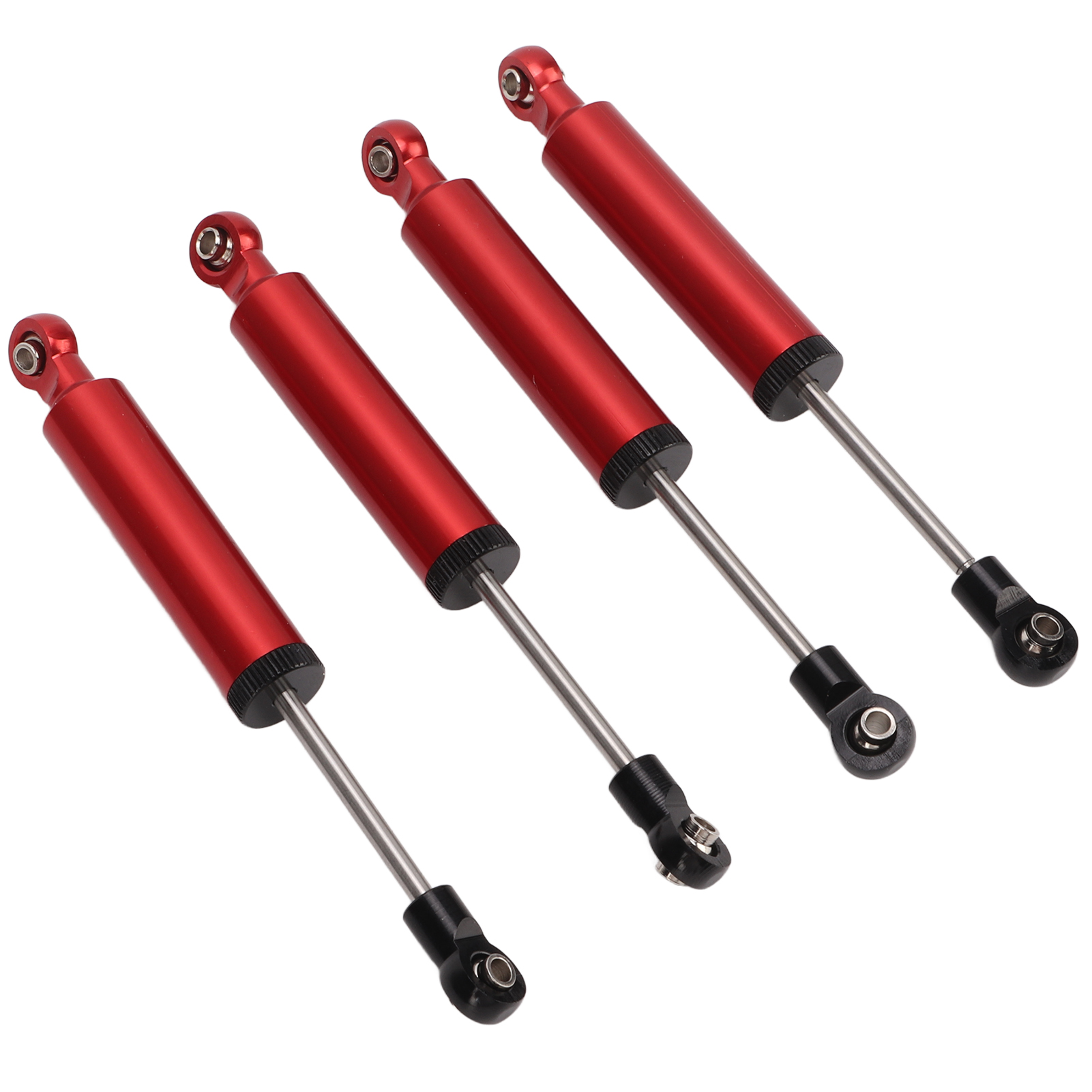 Stoßdämpfer Aus Aluminiumlegierung Für Rc-modellautos Im Maßstab 1:10, Ölgefüllt, 110 Mm, Rot