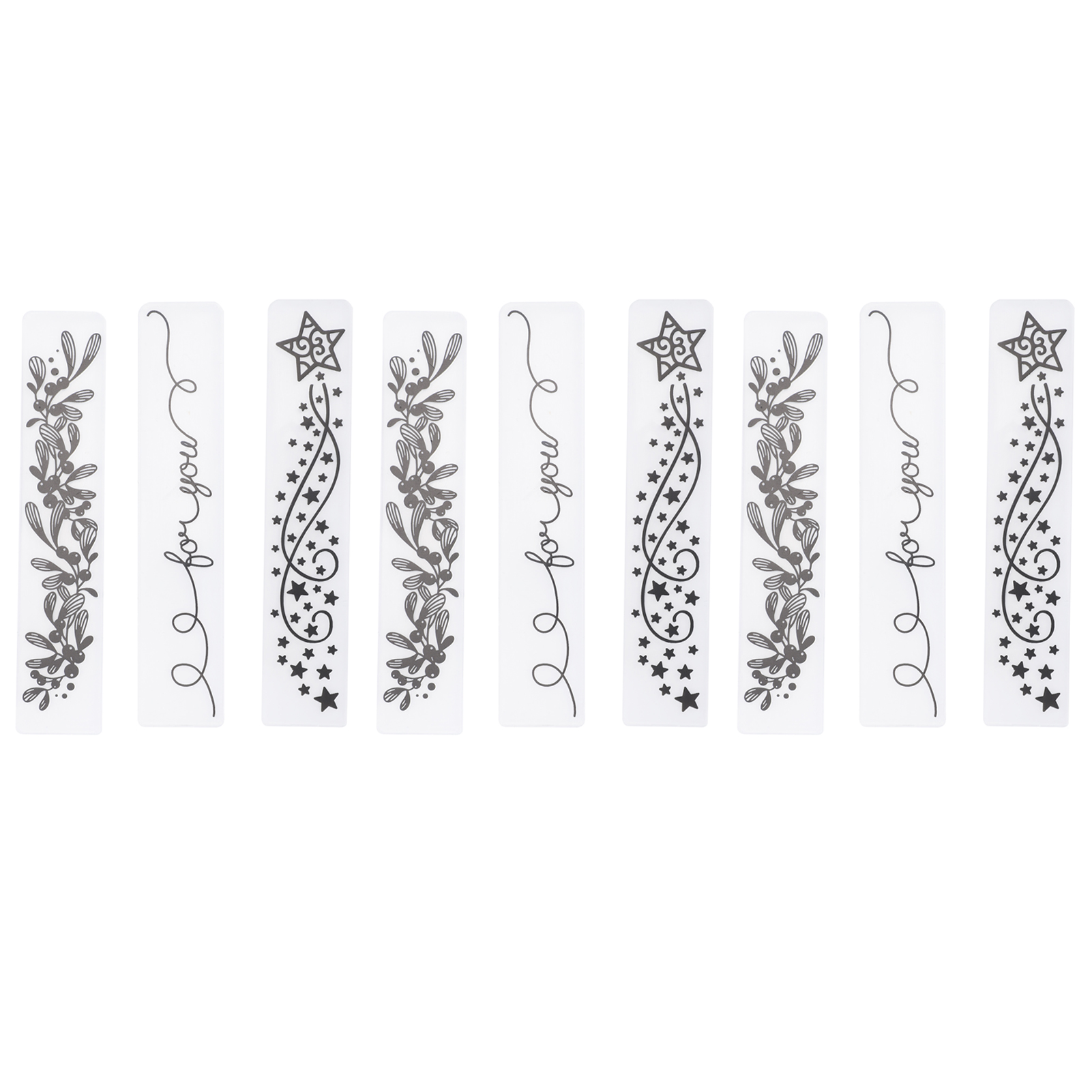 9-teiliges Set Prägebeutel Aus Kunststoff Mit Blumenmuster Für Diy-bastelarbeiten, Prägeplatten, Zubehör