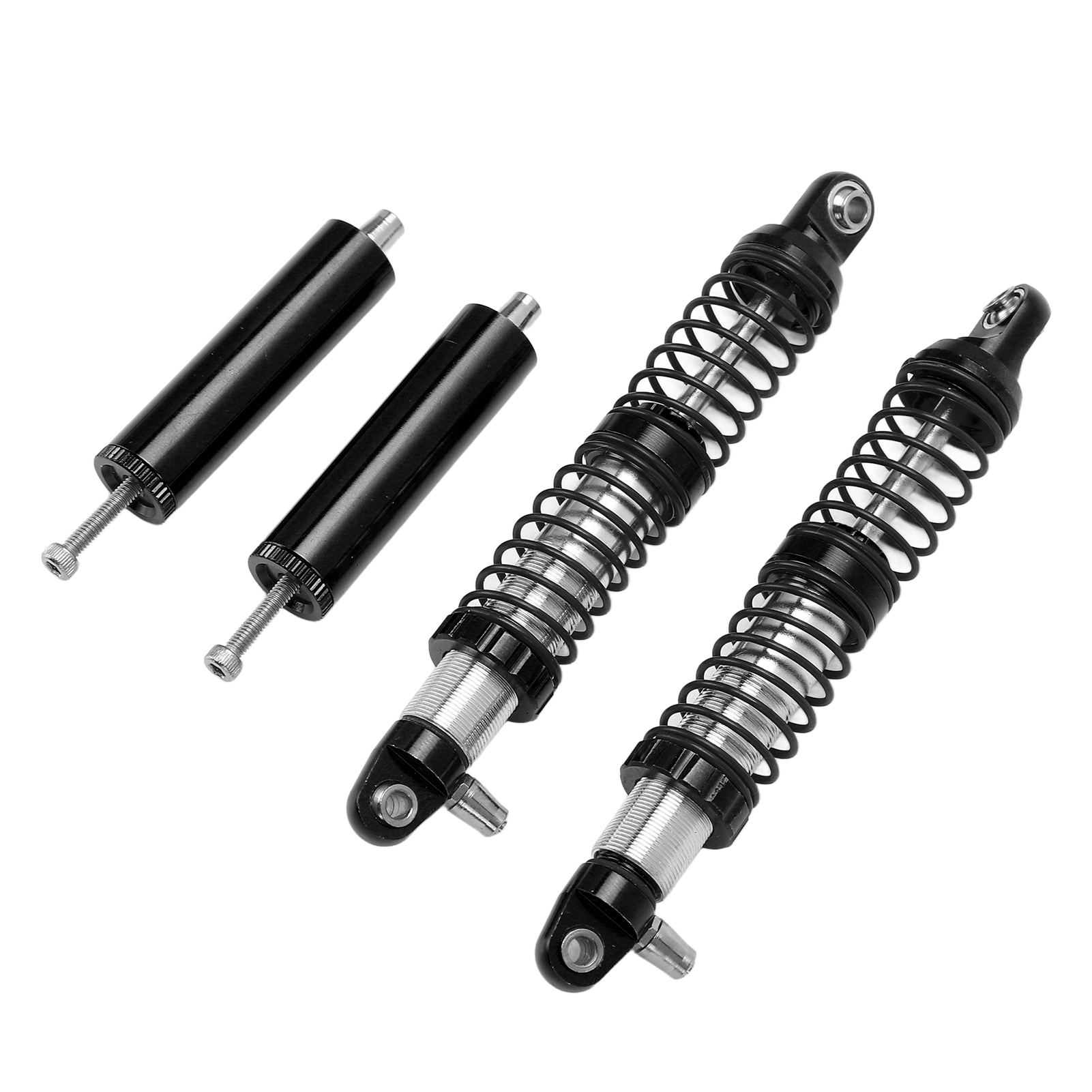 Paar Stoßdämpfer (vorne Und Hinten), Upgrade-teile Für Rc-cars, Passend Für Axial Scx10 1/10 Ferngesteuertes Auto, Schwarz