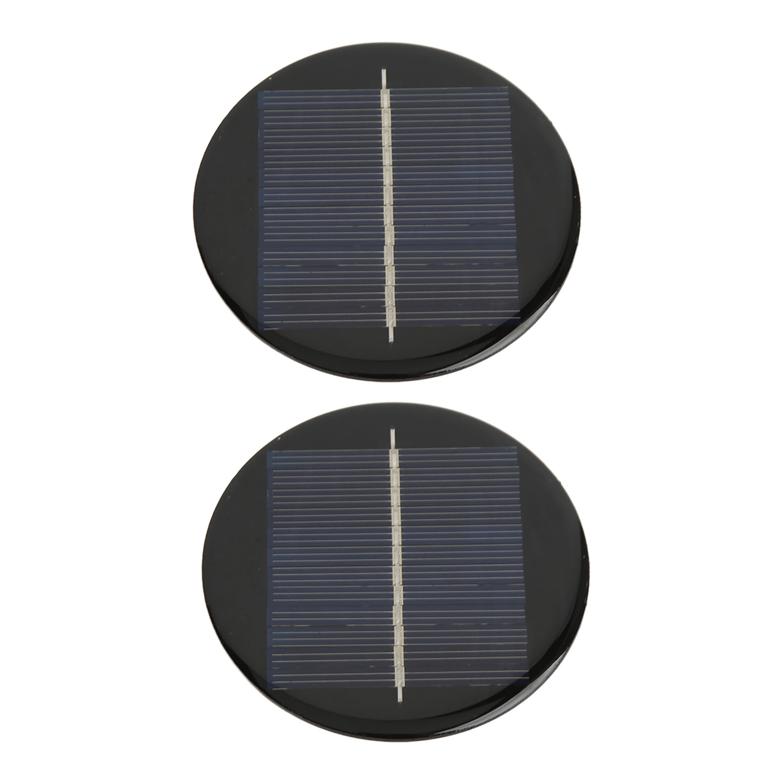 Konvolut Aus 2 Runden 80-mm-6-v-hochleistungssolarzellen Mit Guter Lichtdurchlässigkeit Und Polykristallinen Solarzellen