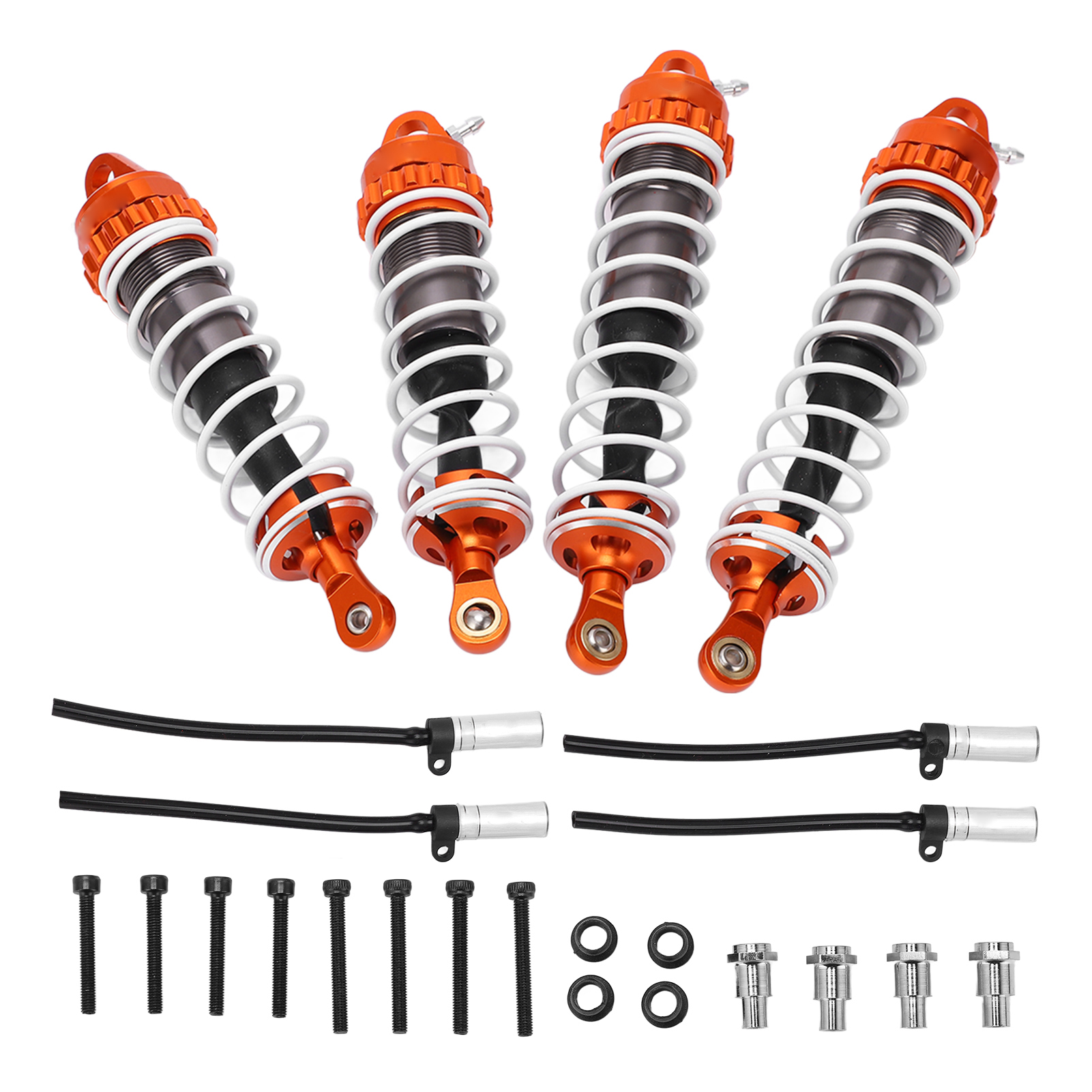 Ersatzstoßdämpfer Aus Aluminiumlegierung Für Zd Racing 1/7 Dbx07 - Titanorangefarbene Federn