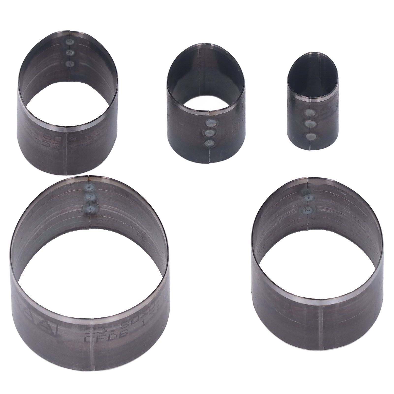 5-teiliges Ovales Lederlocher-set, 20–60 Mm, 5 Verschiedene Größen, Aus Hochkohlenstoffhaltigem Stahl Zum Schneiden Von Leder.