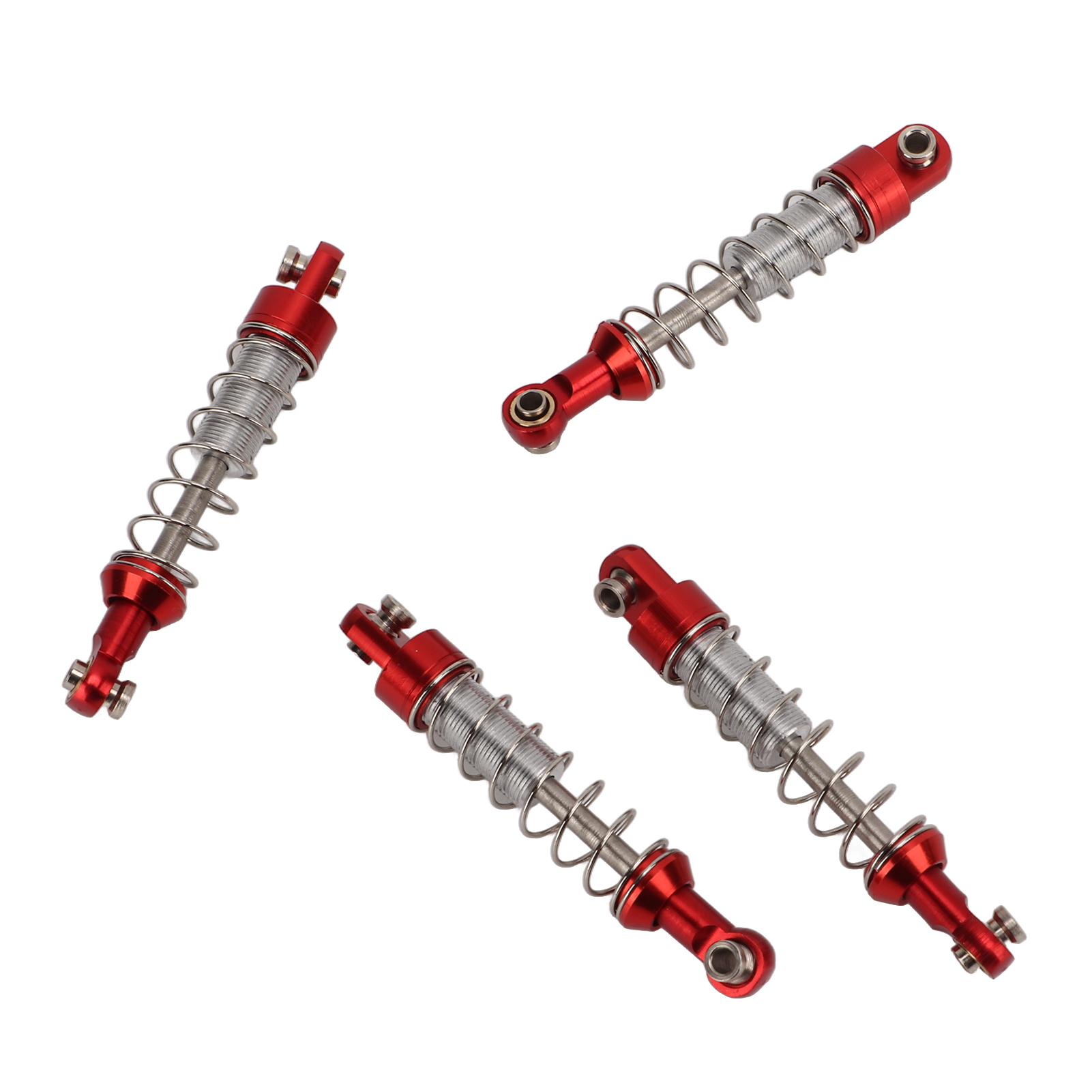 Paar Rc Universal-stoßdämpfer Aus Metall Mit Halterungen Für C14 Rc-car-ersatzteile, Rot