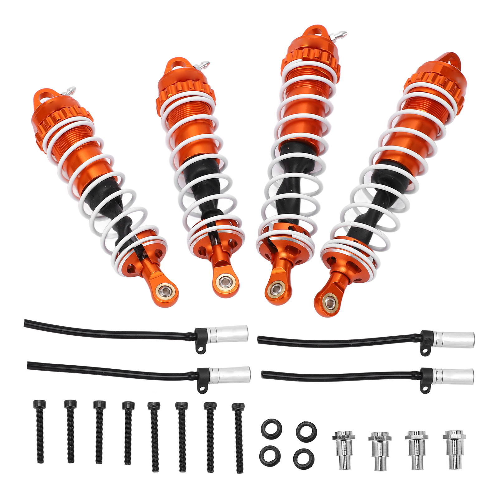 Satz Mit 4 Orangefarbenen Stoßdämpferfedern Aus Aluminiumlegierung Für Zd Racing 1/7 Dbx-07