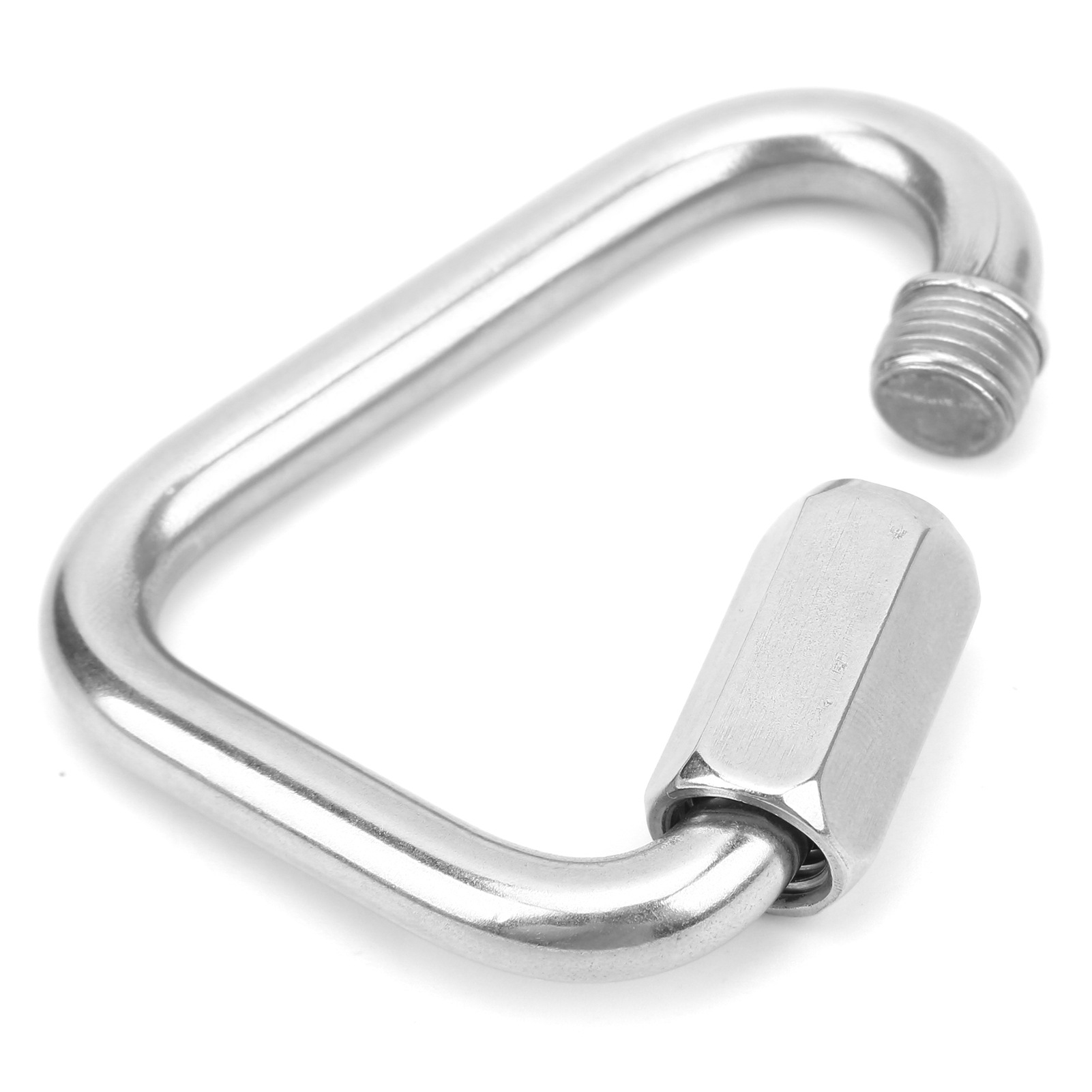 Dreieckiger Karabiner Aus Edelstahl, Schnellverschluss, 8 Mm, Zum Klettern