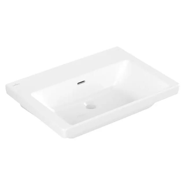 V&B Schrank-Waschtisch Subway 3.0 65x47cm, eckig, mit Überlauf, weiß