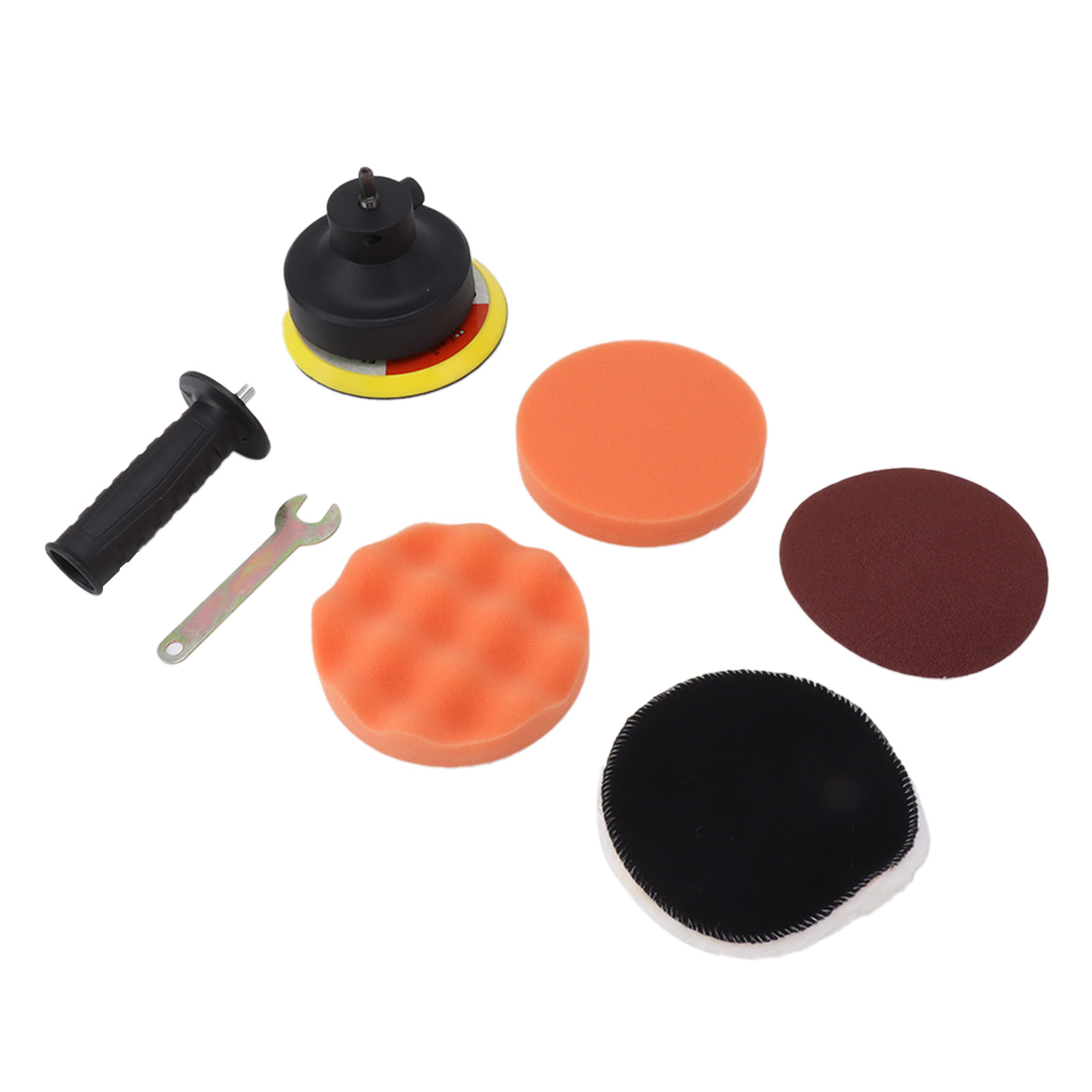 Autopolierpad-set Mit Mattiertem Papier Und Polierkopf Für Bohrmaschinen Zum Polieren, Versiegeln Und Wachsen Von Lack