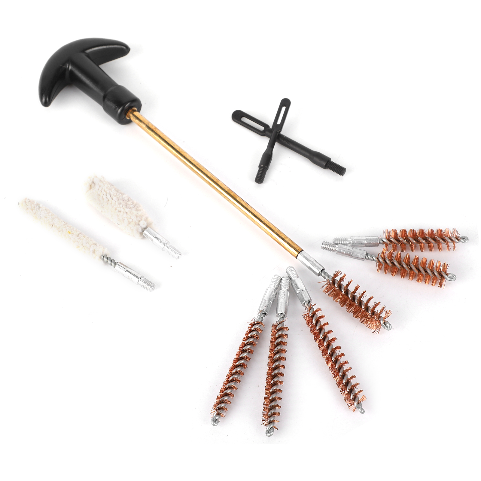 Rohrreinigungsbürste Aus Messing, 19-teiliges Set, Multifunktional, Leicht, Tragbar, Abflussreiniger Gk28