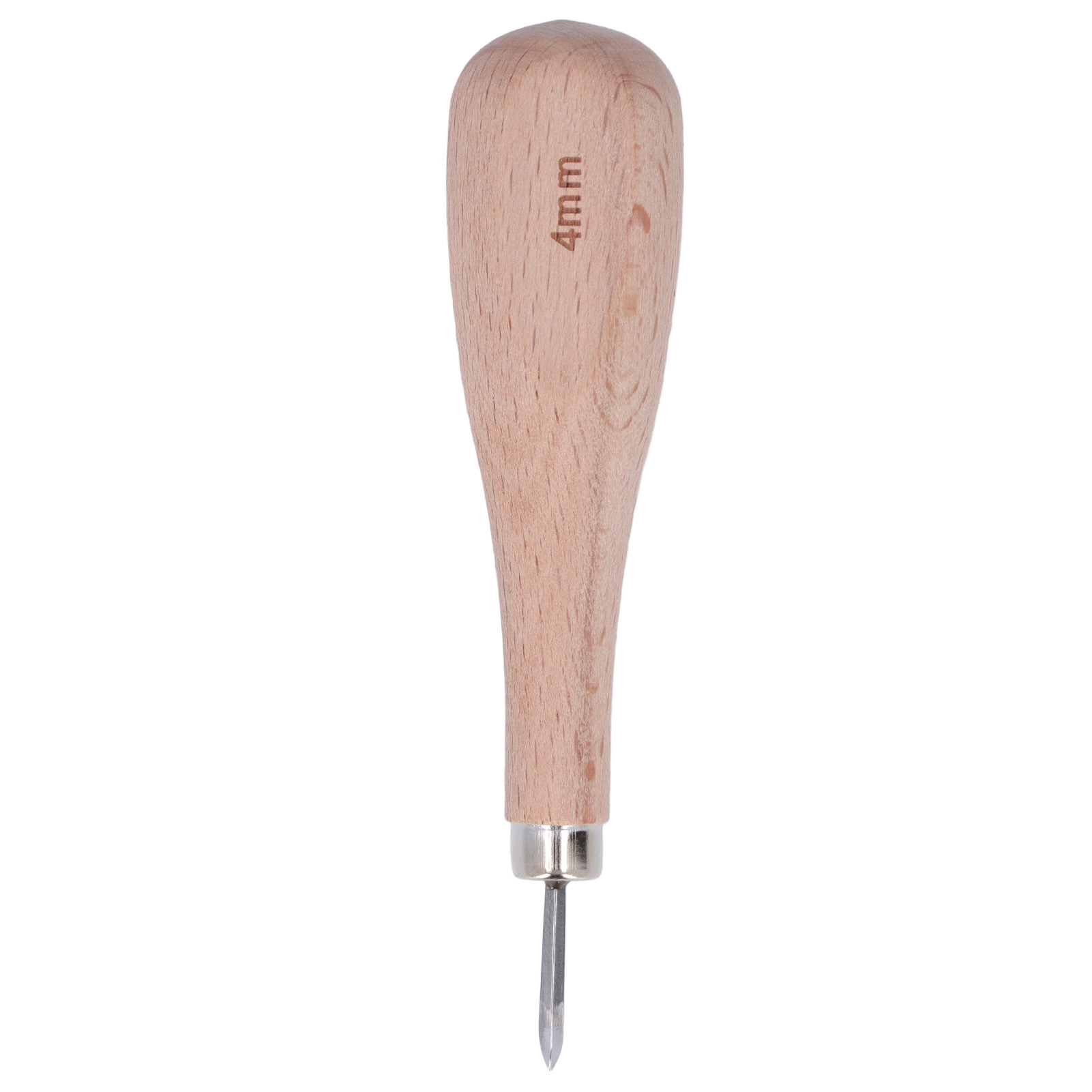 Professionelle 4-mm-lederahle, Buchenholzgriff, Hohe Härte, Diamantform, Diy-werkzeug Zum Durchstechen Von Leder.
