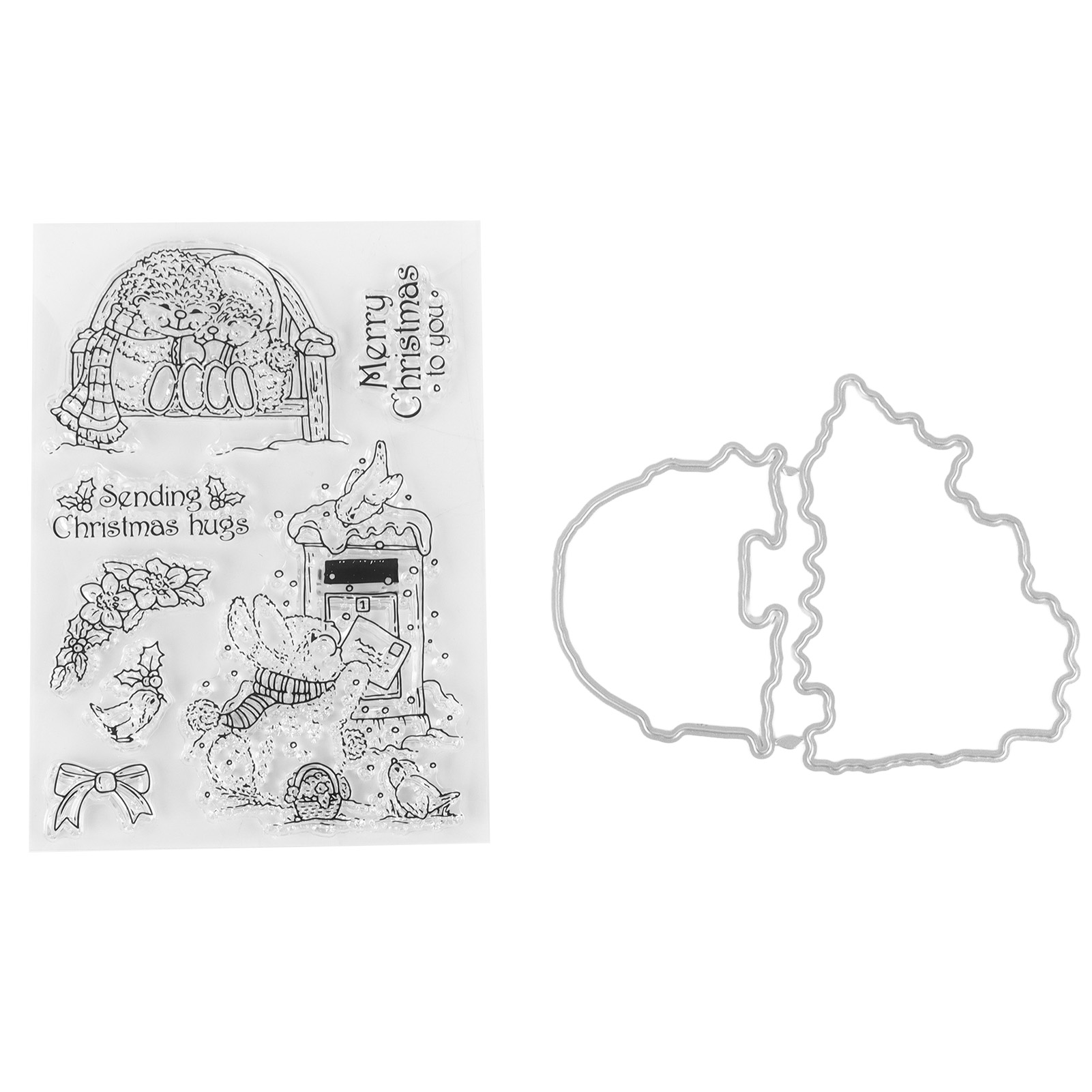 Dekorativer, Transparenter Stempel, Einzigartige Form, Mit Stanzform Zum Basteln Und Scrapbooking.
