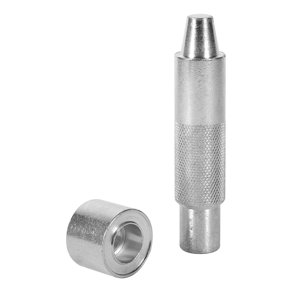 Set Mit 2 Stahllochern Zum Perforieren Von Leder Und Kleidung (17 Mm, 1400)