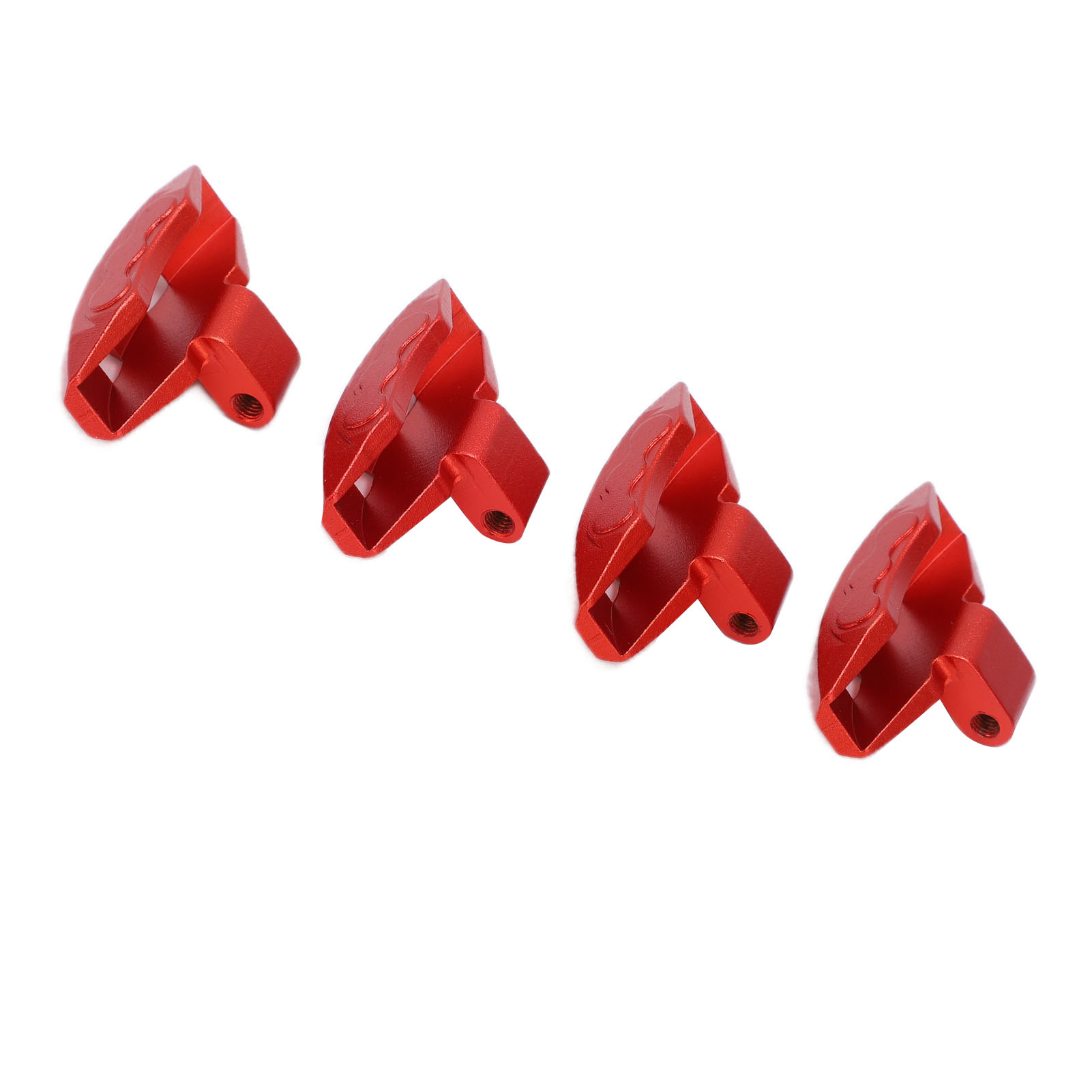 4-teilige Nachbildung Der Rc-bremssättel Aus Aluminiumlegierung Für Traxxas Udr 1/7 Rc-car, Rot