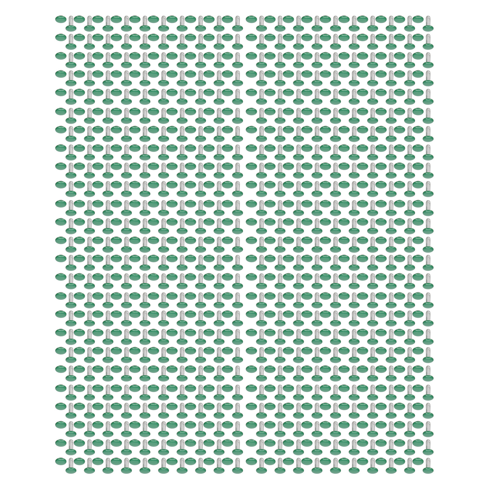 Packung Mit 500 Ledernieten 6x8mm Doppelabdeckung Rund Dekorative Galvanisierte Eisen Bastelset Grün