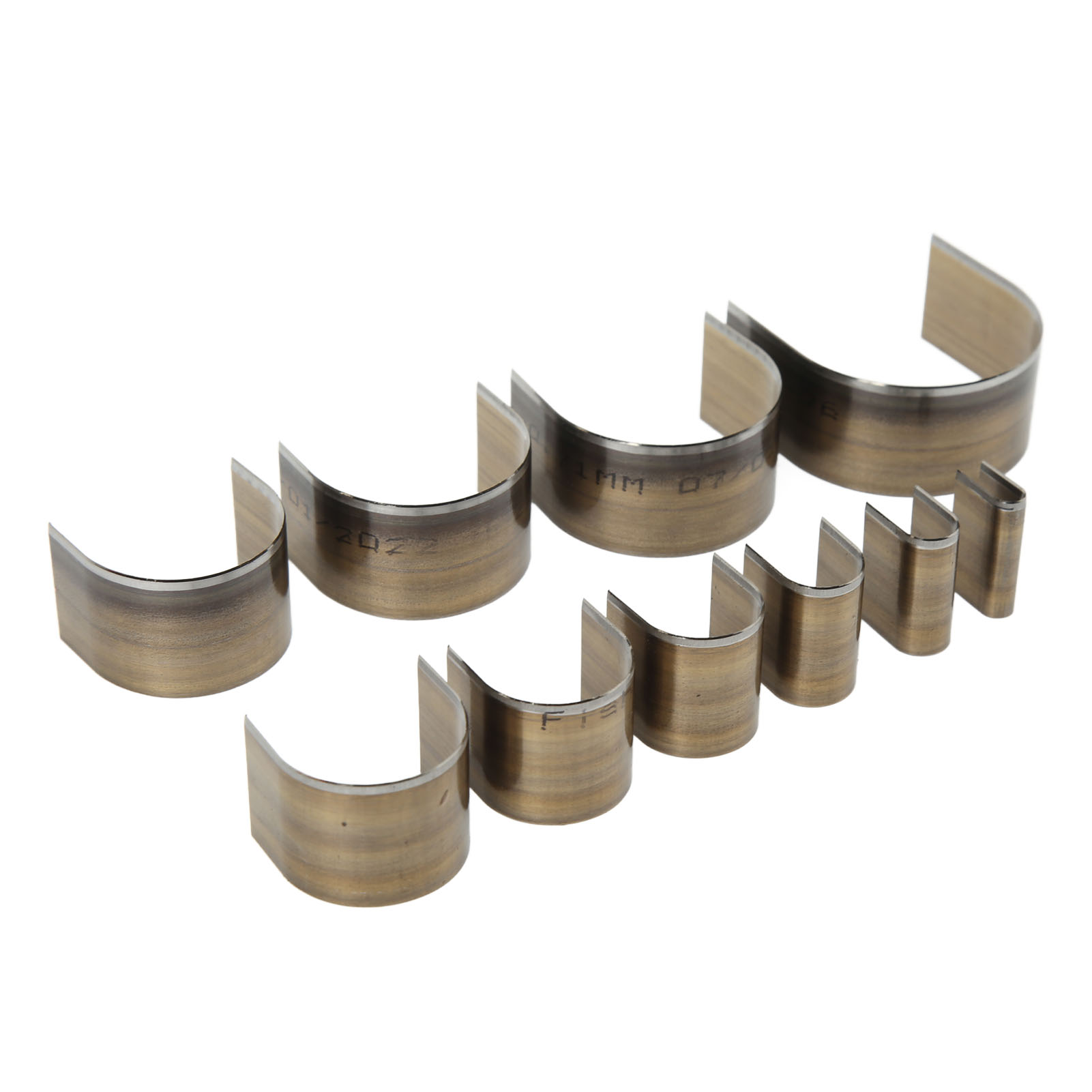 Set Mit 10 Halbkreisförmigen Ausstechformen Aus Leder, Diy-bastelwerkzeug, 5–50 Mm