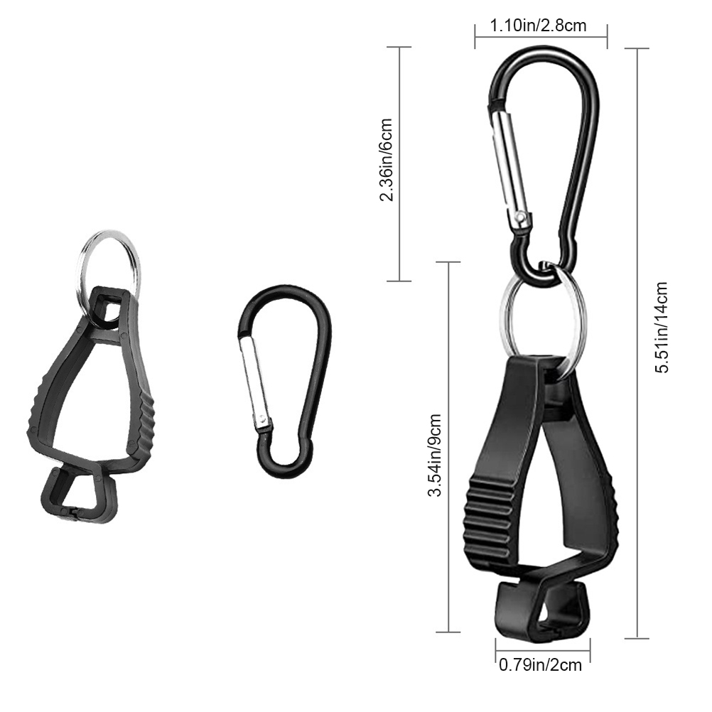 Packung Mit 10 Kunststoff-arbeitshandschuhclips, Form A, Für Outdoor-camping