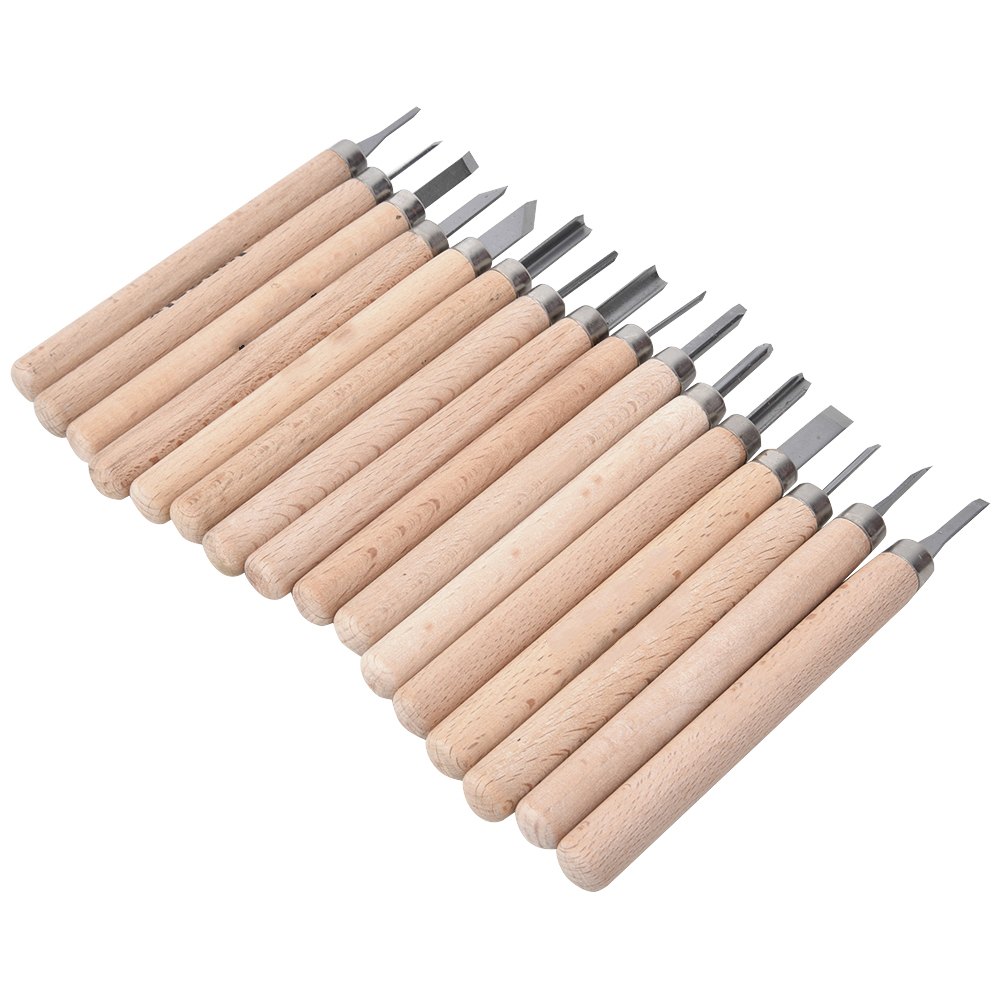 Set Aus 16 Hss-holzbeiteln Zum Schnitzen Und Gravieren Von Gummi, Präzisionswerkzeuge Für Holz Und Stempel