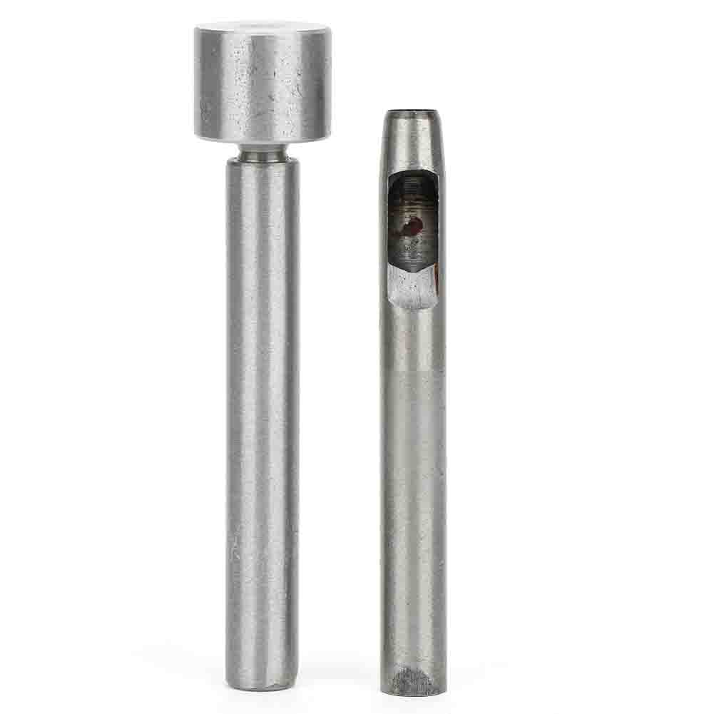 Set Mit 3 Runden Lochern Für Ösen, Edelstahl, Stanzwerkzeug Für Kleidung, 8 Mm