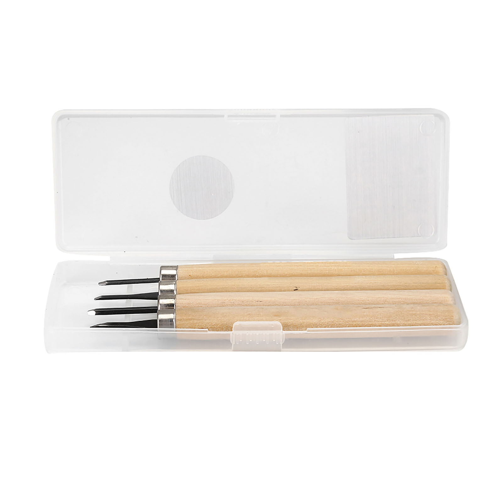 Set Mit 4 Manuellen Holzbearbeitungsmessern, Bleistiftspitzer, Gummigravurwerkzeugen Für Stempel, Schnitzset (1)