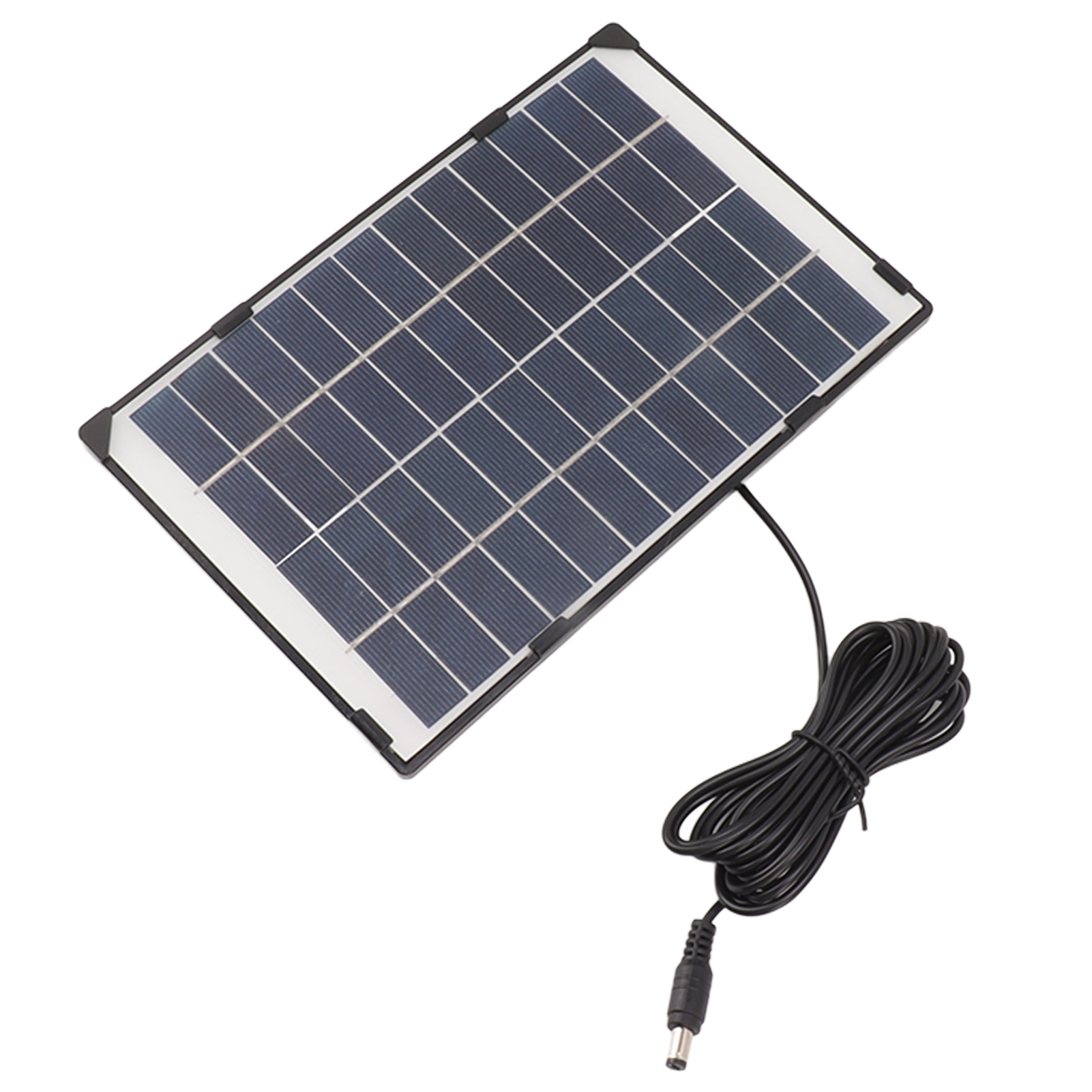 6w 12v Dc5521 Polykristallines Solarpanel Für Kameras, Ladegerät Für Außenüberwachung/beleuchtung