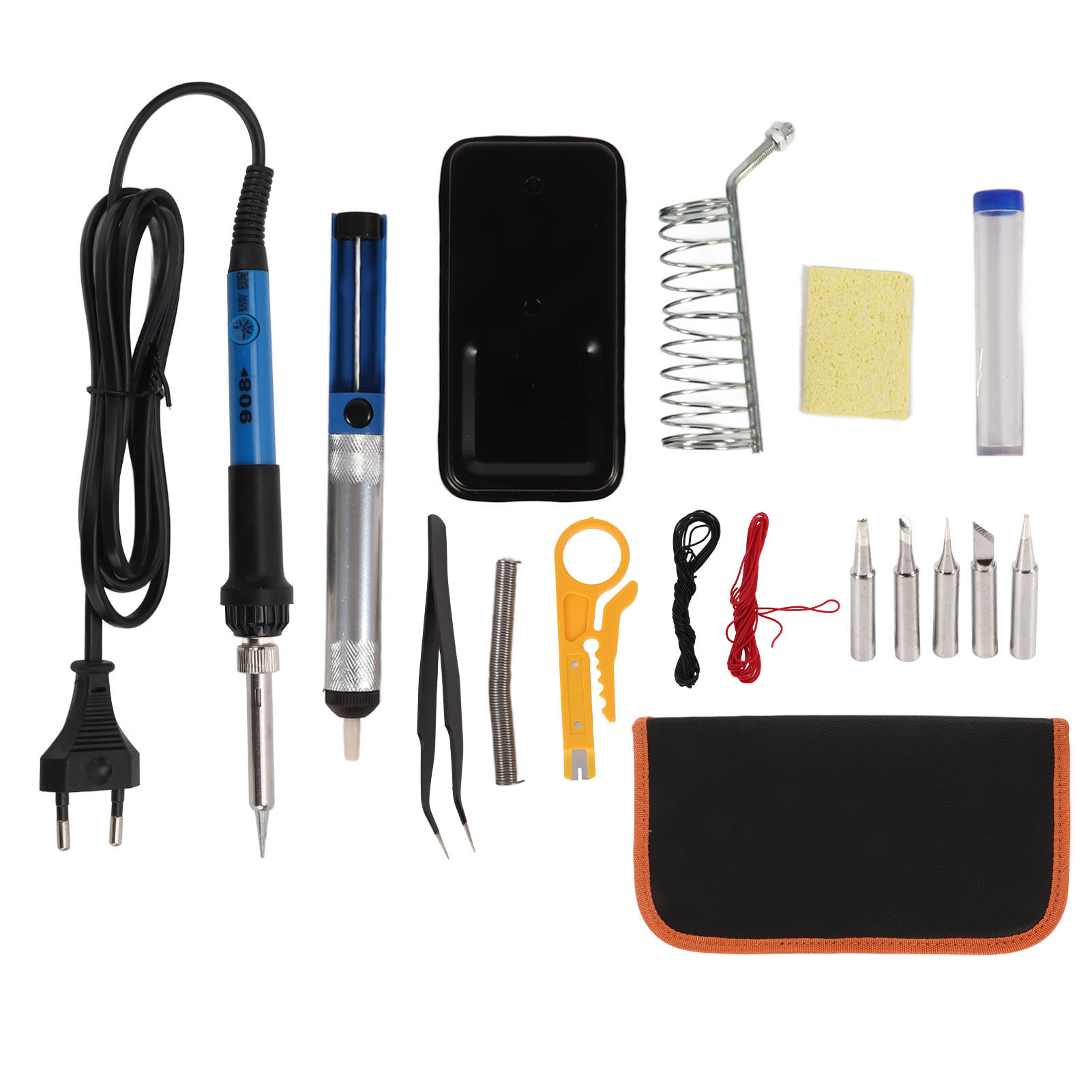 60-w-lötkolben-set (220 V) Mit Eu-stecker, Schnelles Aufheizen, Einstellbare Temperatur, Diy-lötwerkzeug Für Reparaturen Und Hartlöten