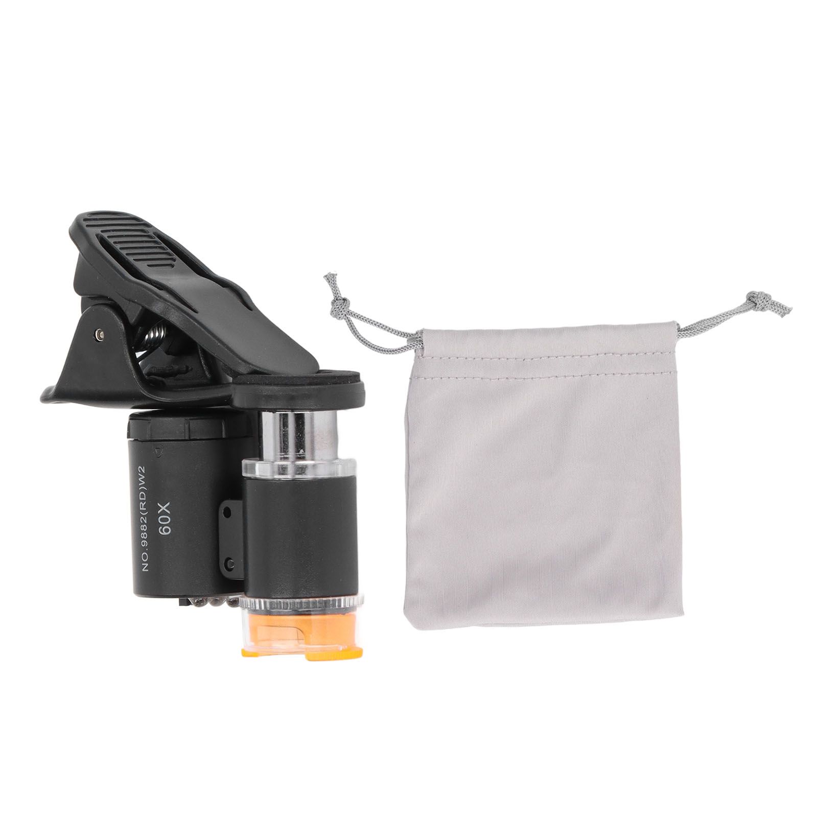 60-fache Hd-mobiltelefon-mikroskop Mit Uv-licht Und 2 Leds, Schwarze Lupe Für Die Fotografie