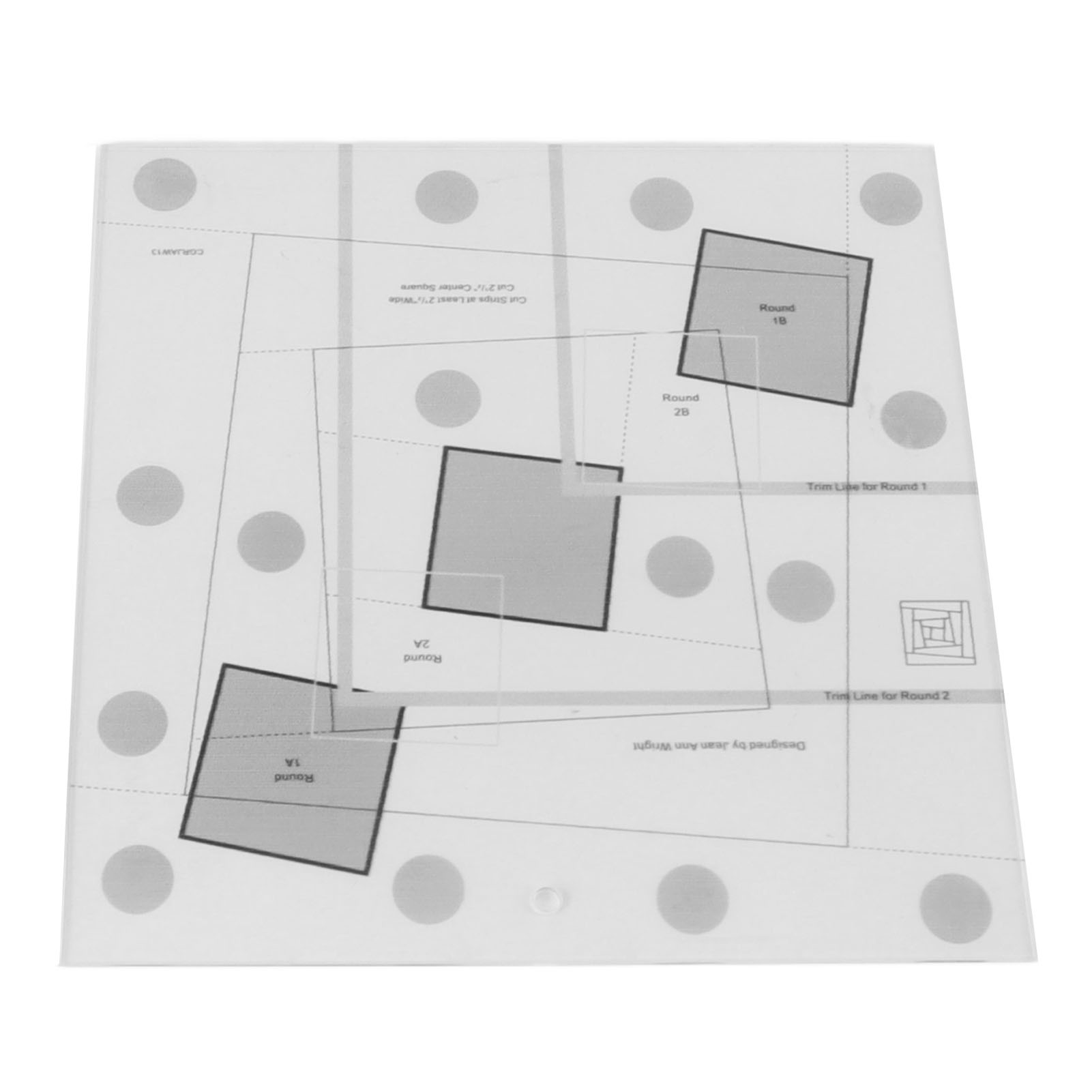 Acryl-patchworklineal Aus Transparentem Acryl Für Blockhaus-quilts – Schneidewerkzeug Für Quilts