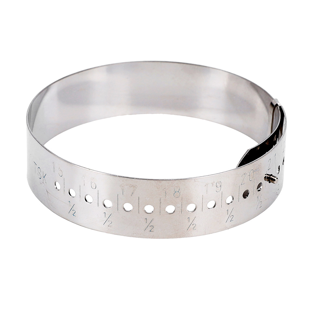 Verstellbares Armband Zur Handgelenksmessung (15–23 Cm), Ringgrößenmesser Aus Edelstahl