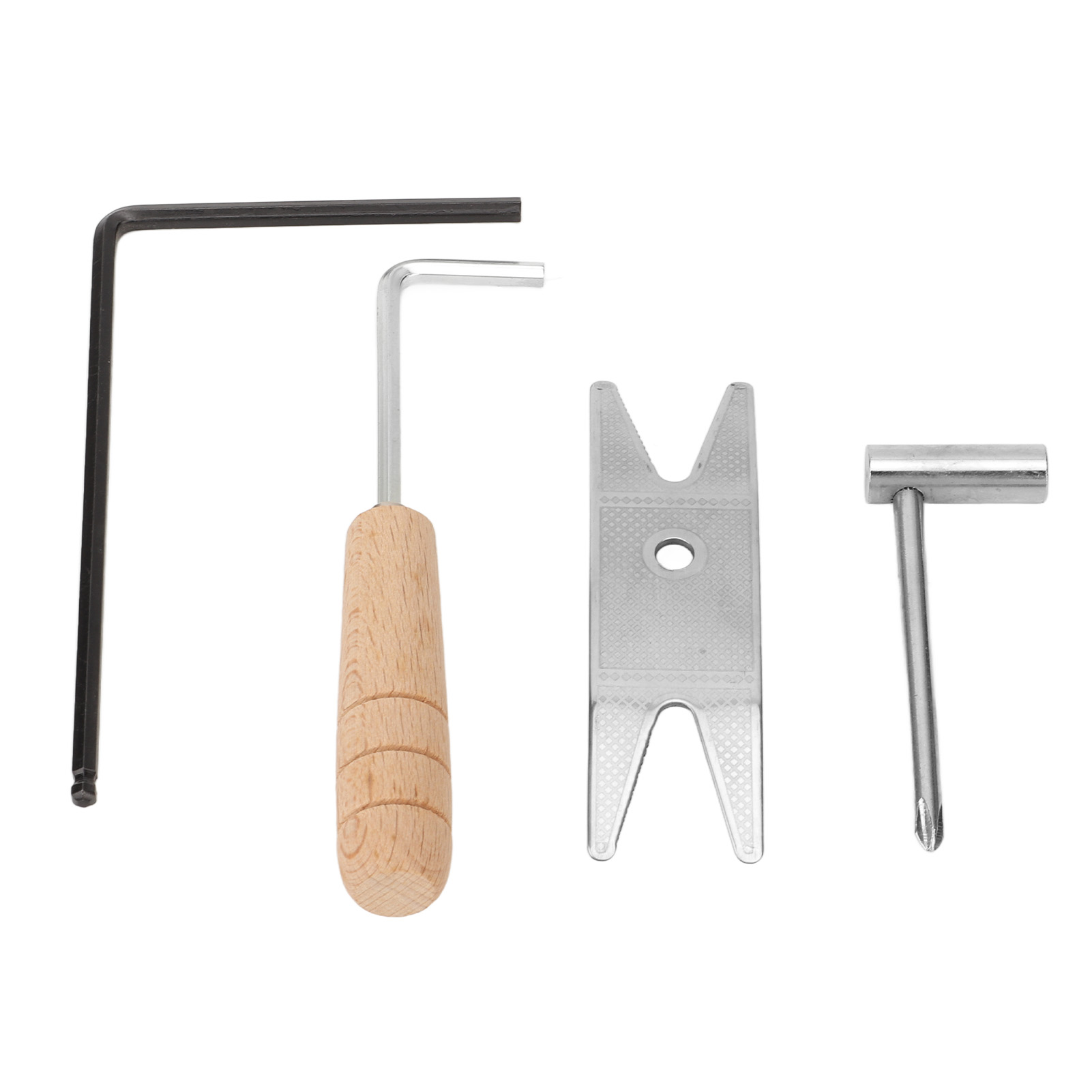 Gitarren-inbusschlüssel Aus Holz, 4-teiliges Reparaturwerkzeugset, Knopfschraubendreher, Steckschlüssel, Hohe Härte, Für Die Instrumentenwartung