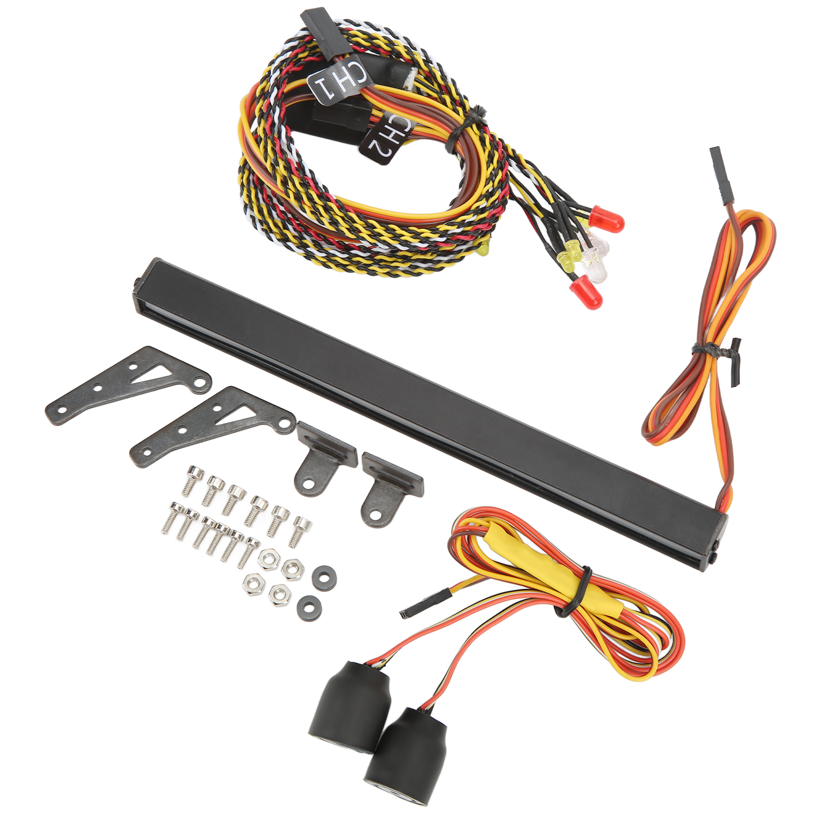Diy Bunte Led-dachbeleuchtung Für Rc-modelle Wrangler Scx10 90046 90047 D90