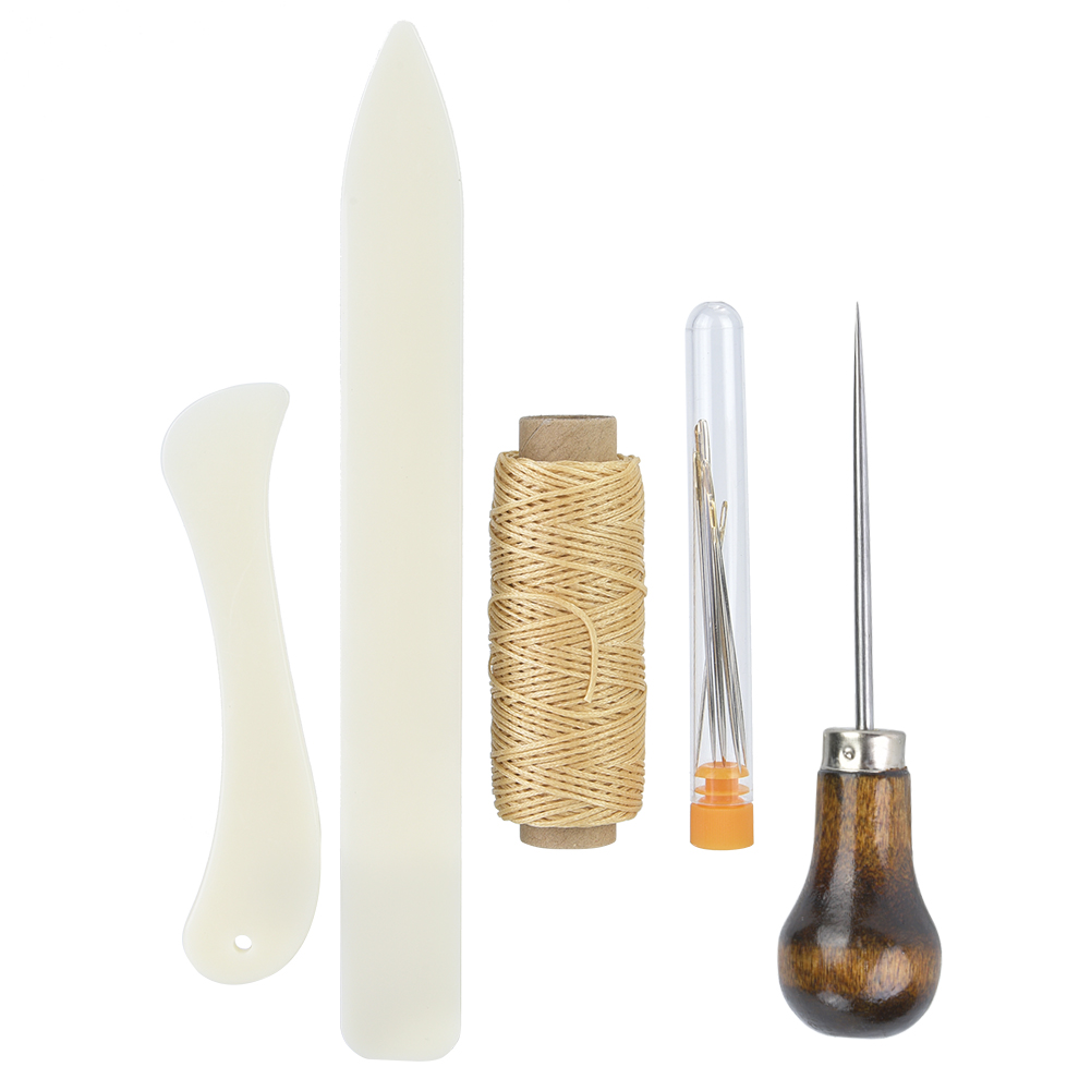 Set Mit 5 Lederahlen Zum Handnähen, Diy-bastelwerkzeug Mit Nähnadeln