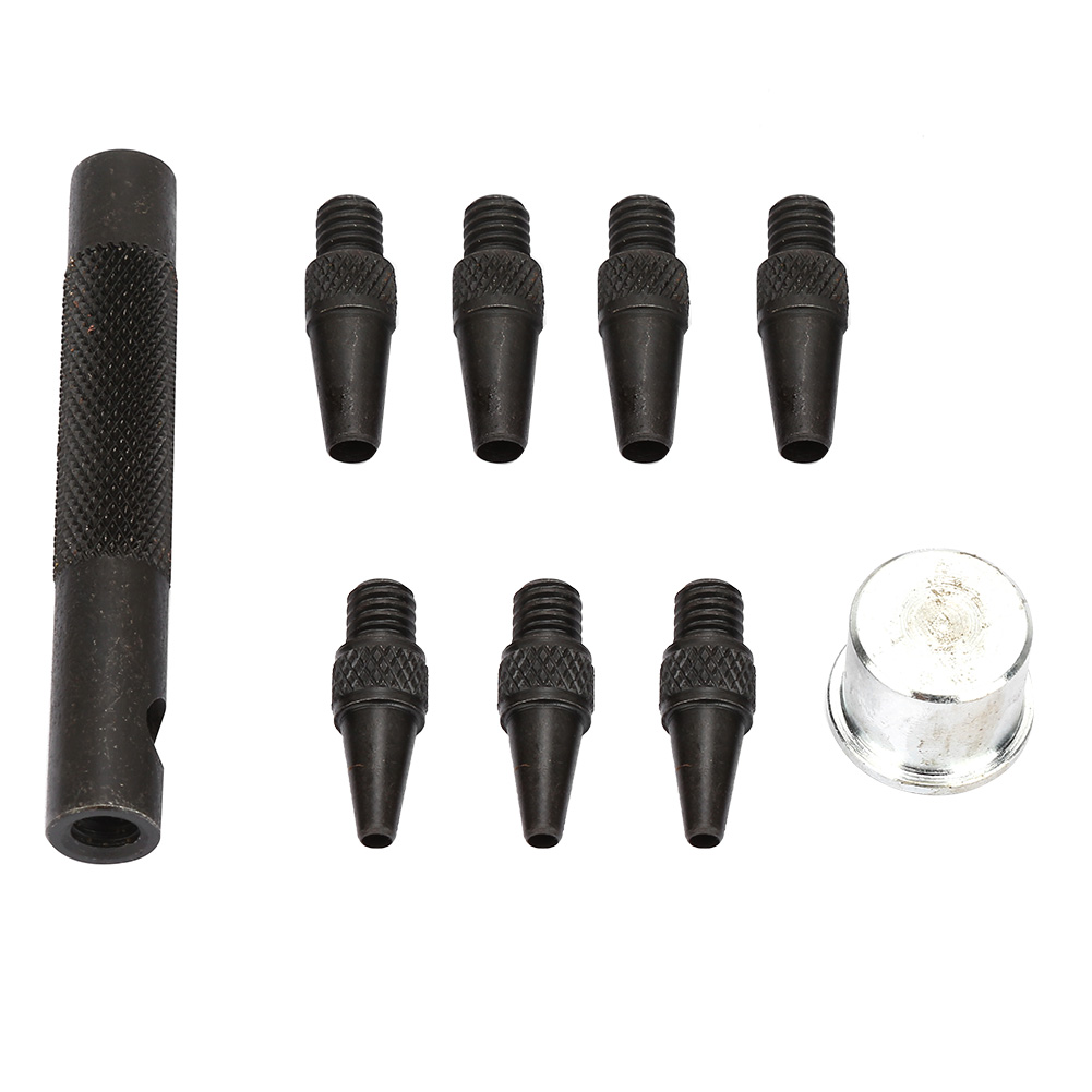 Set Mit 7 Lederlochern (2–5 Mm), Ahle Aus Kohlenstoffstahl Für Diy-lederarbeiten