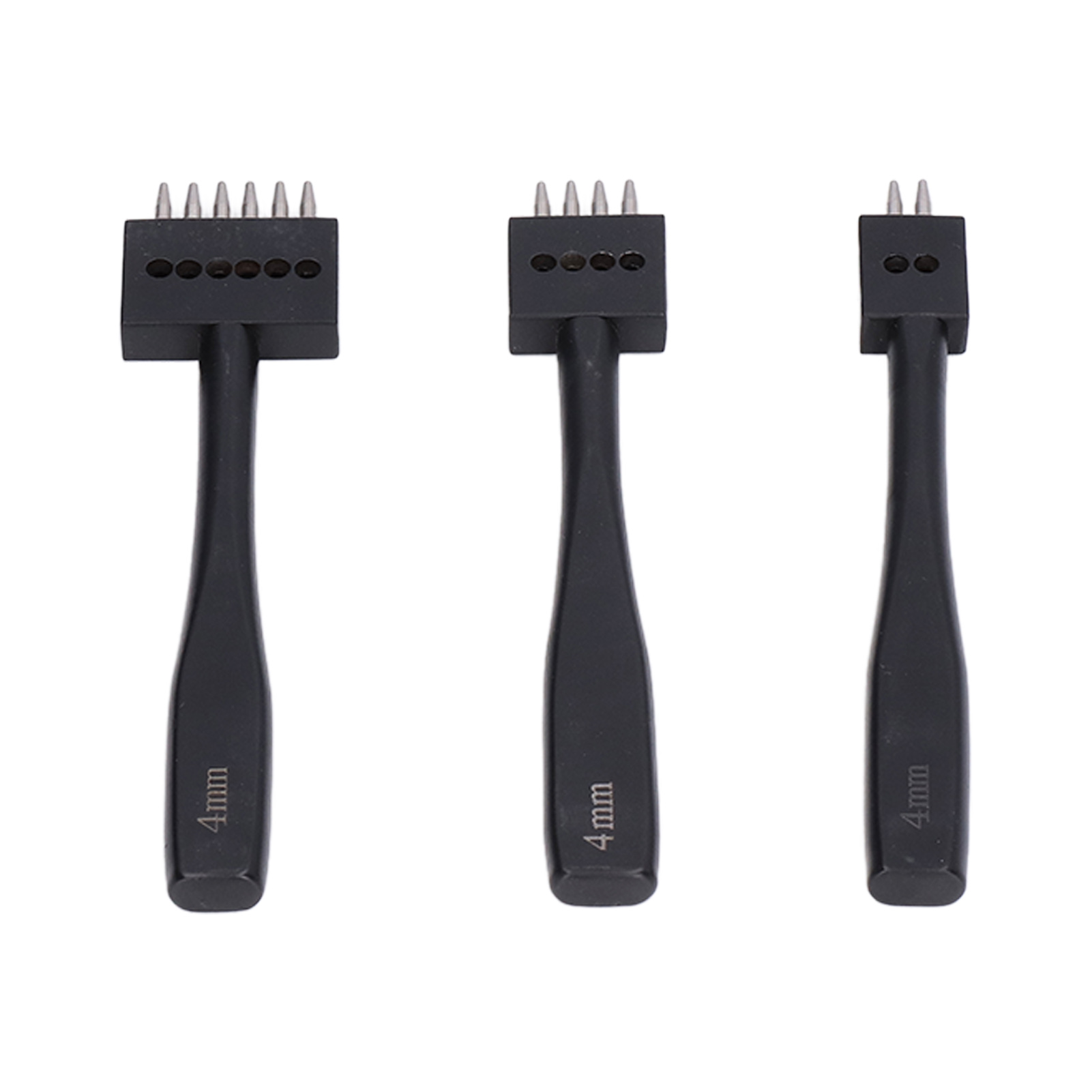 Set Mit 3 Professionellen Krallenstanzen Für Leder, Schnelles Stanzen Verschiedener Größen, Hohe Festigkeit, Diy-design 4 Mm